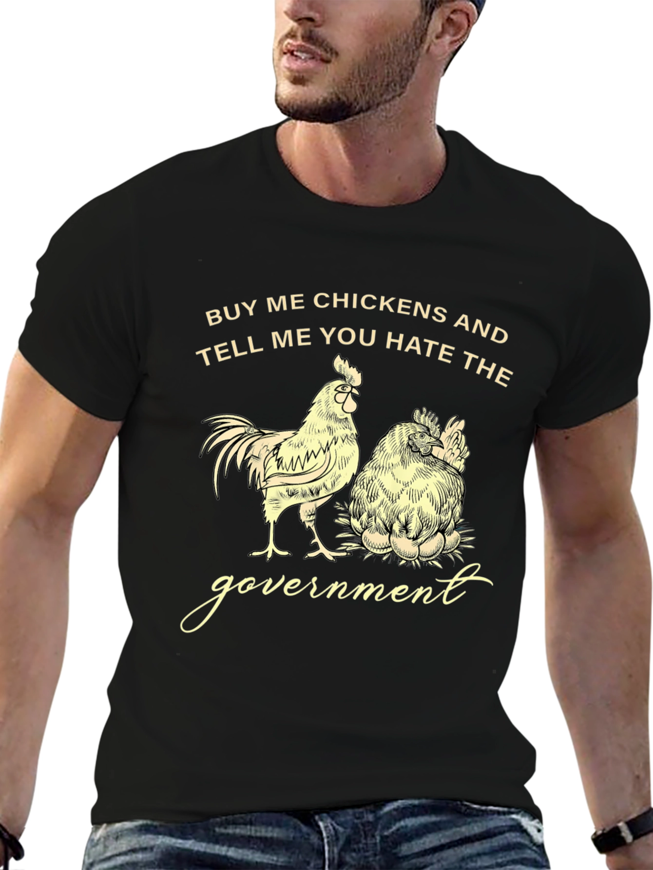 Buy Me Chickens Funny Graphic Tee