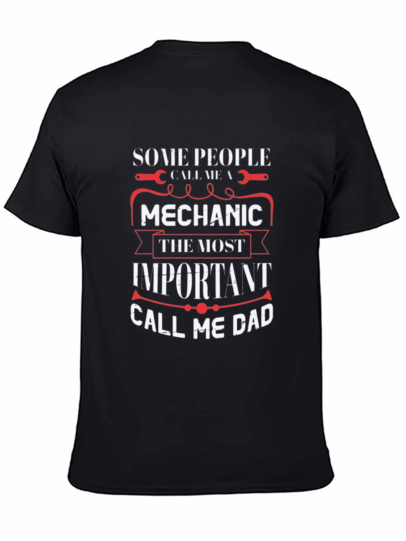 Mechanic Dad T-Shirt - Black