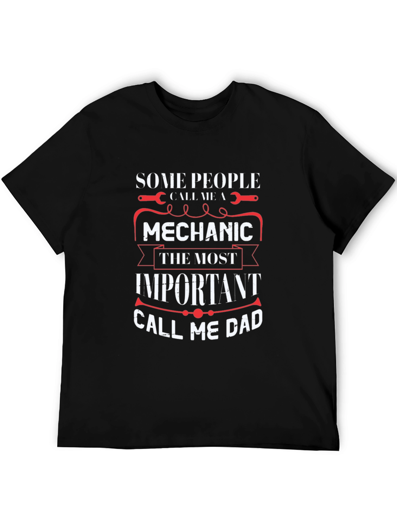 Mechanic Dad T-Shirt - Black