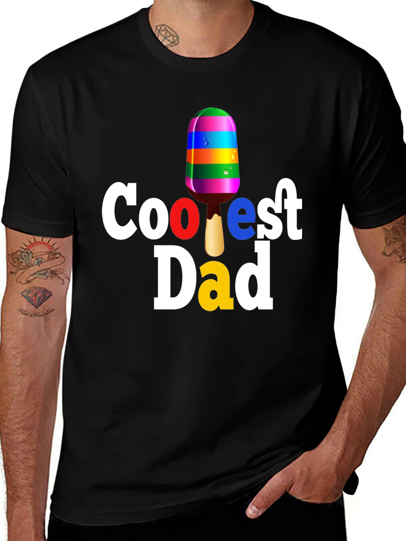 Coolest Dad T-Shirt - Novelty Popsicle Tee