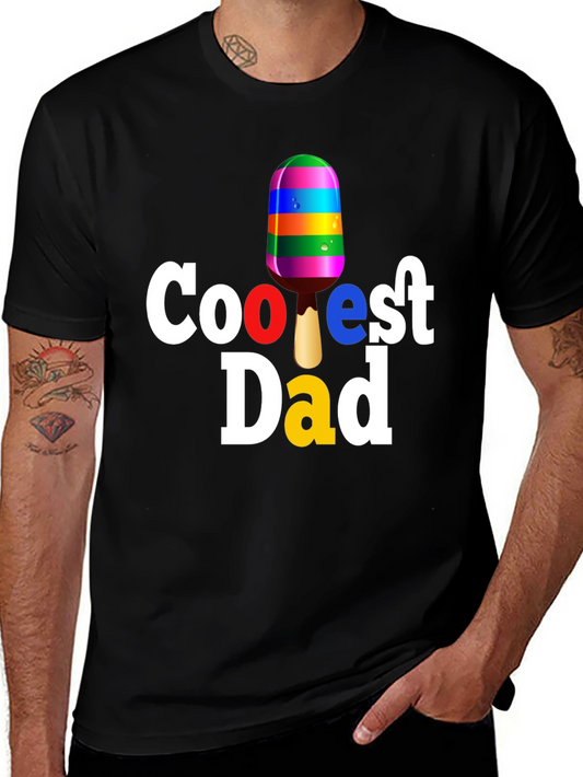Coolest Dad T-Shirt - Novelty Popsicle Tee
