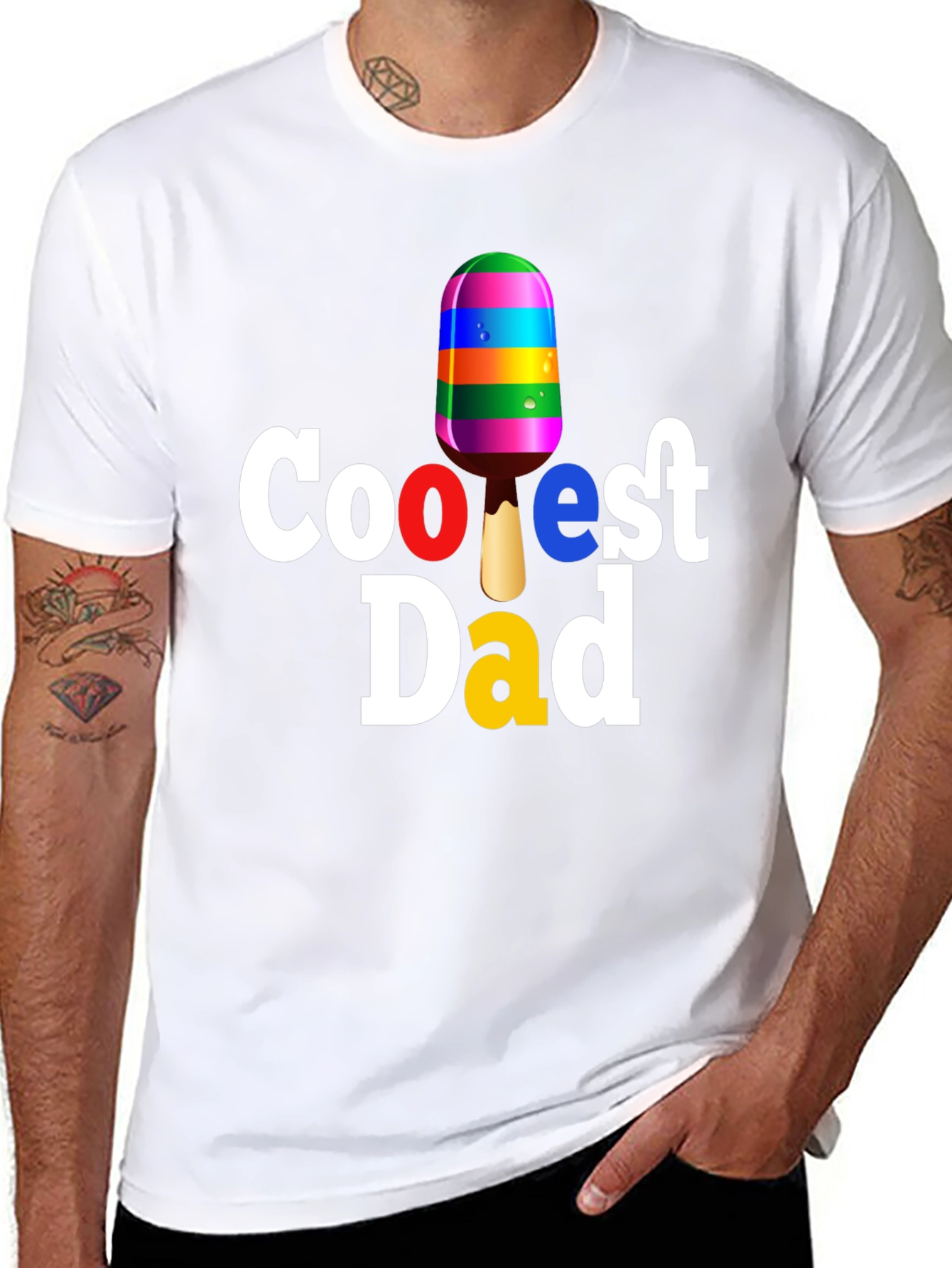 Coolest Dad T-Shirt - Novelty Popsicle Tee