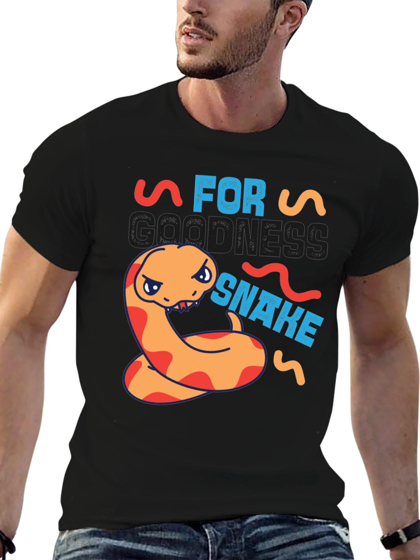 Funny Snake Graphic T-Shirt
