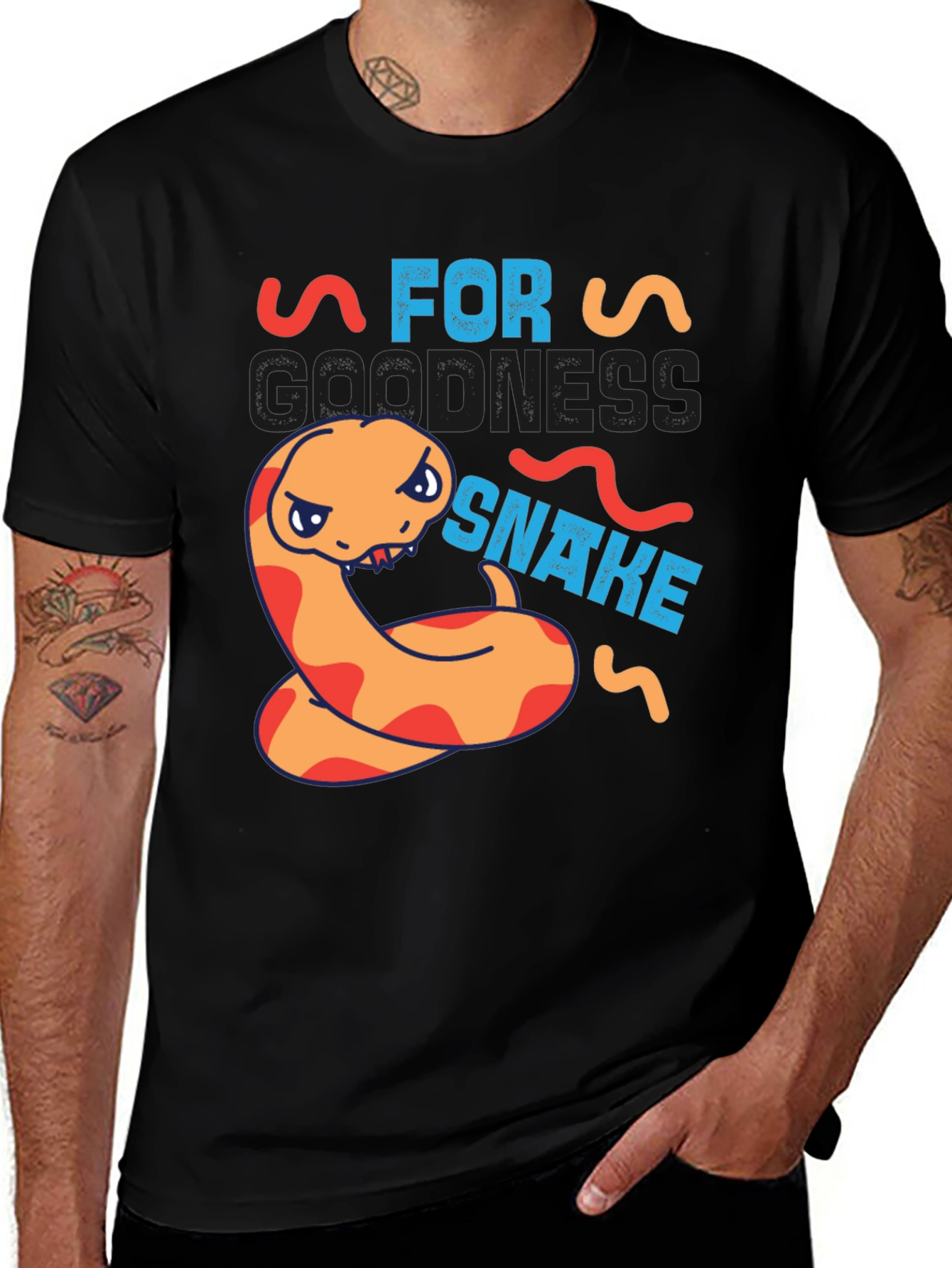 Funny Snake Graphic T-Shirt