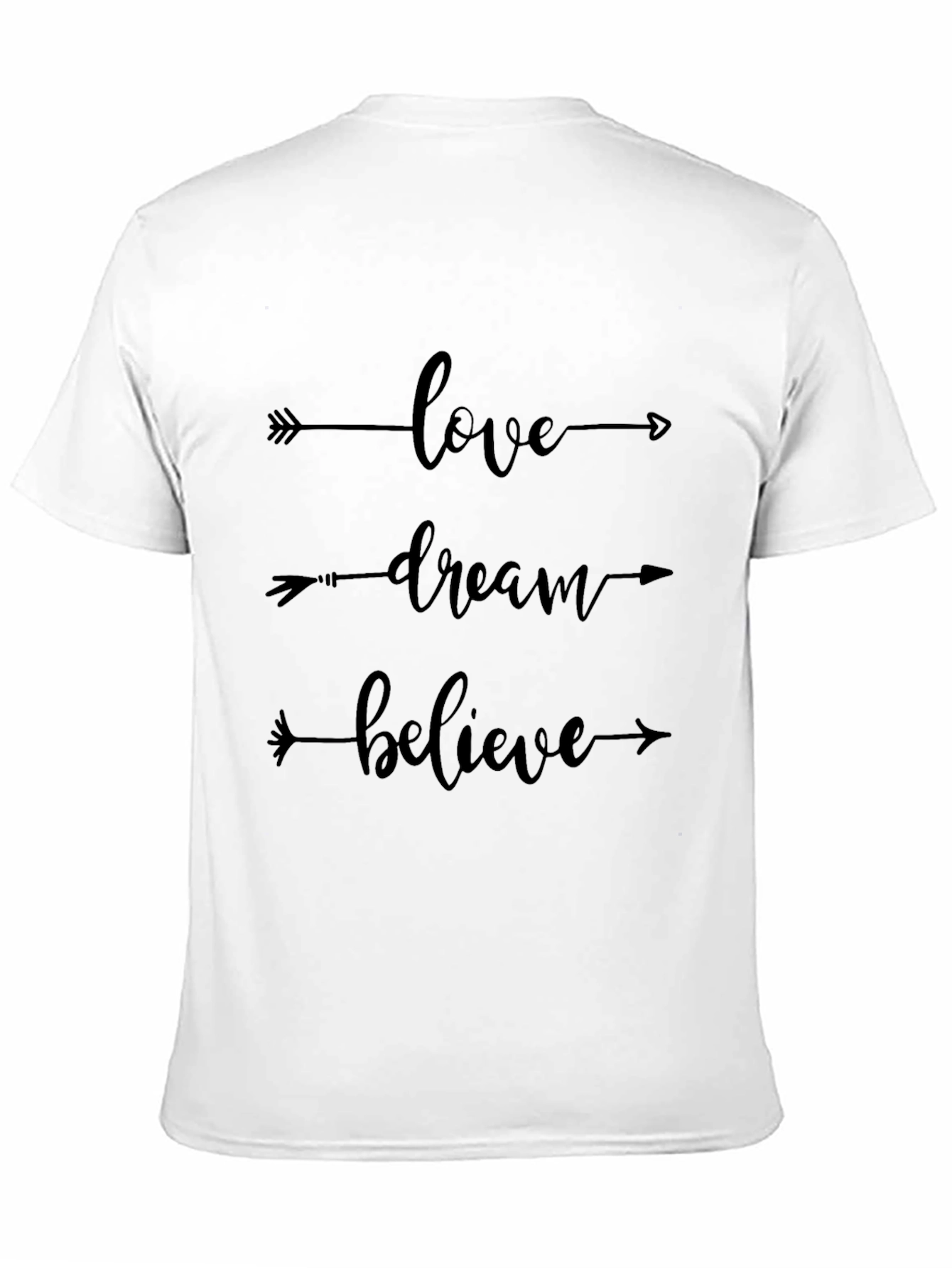 Love Dream Believe Arrow Graphic Tee