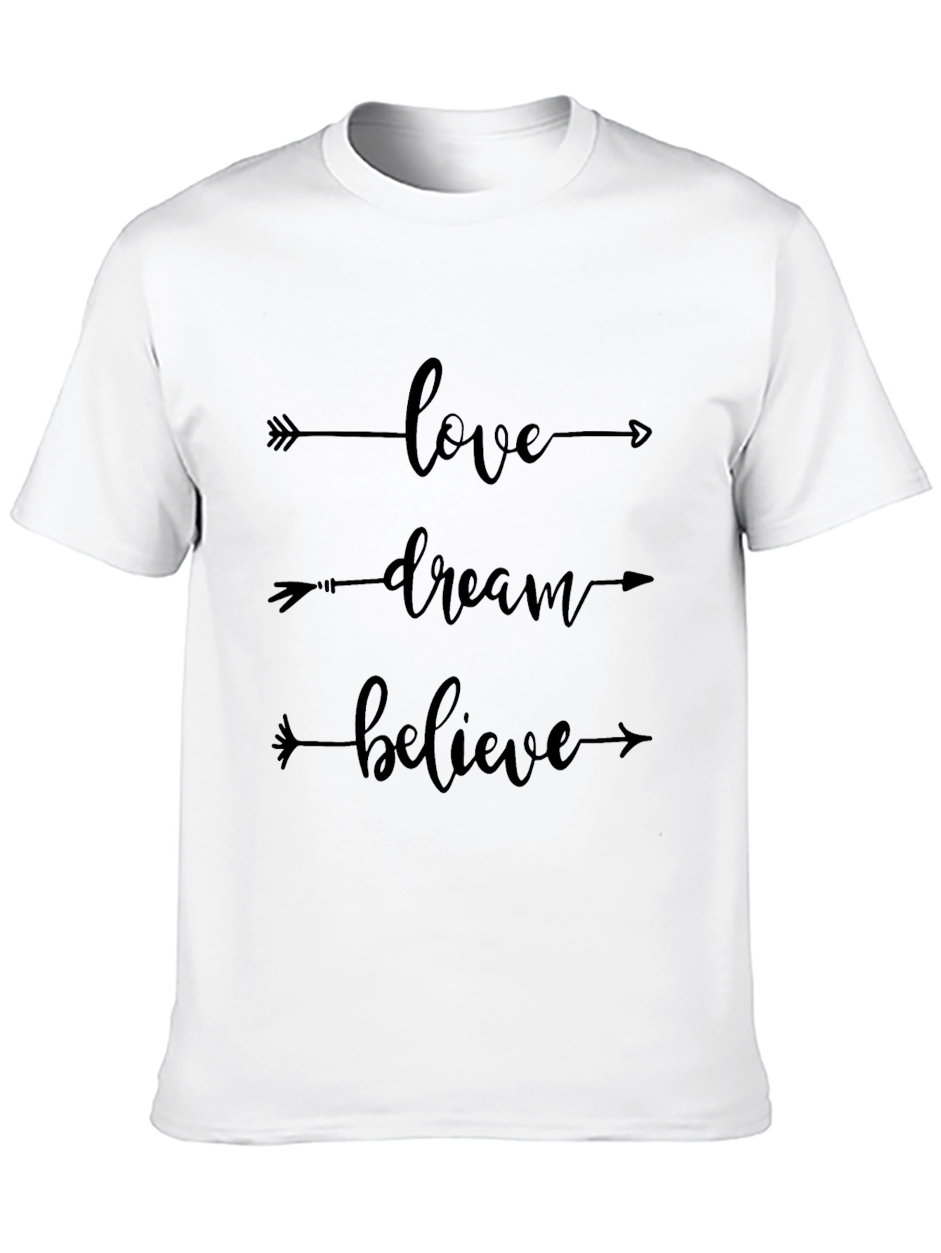 Love Dream Believe Arrow Graphic Tee