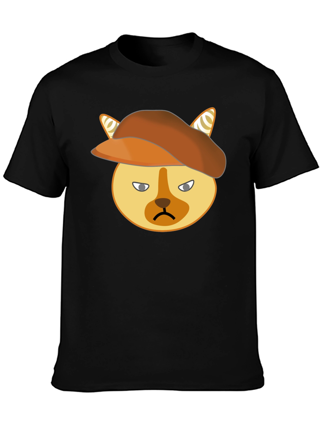 Grumpy Cat Beret T-Shirt - Unisex Cotton Tee