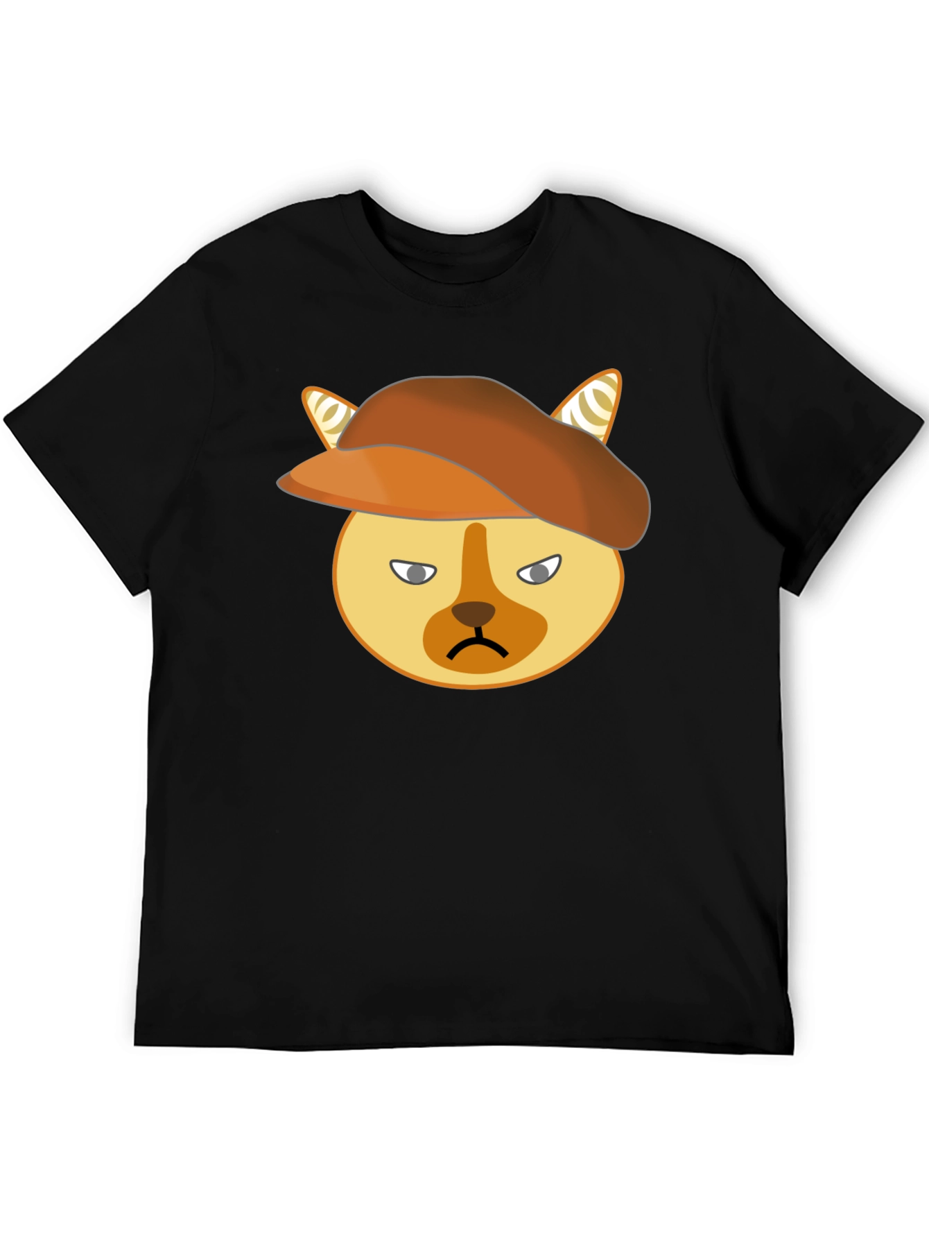 Grumpy Cat Beret T-Shirt - Unisex Cotton Tee