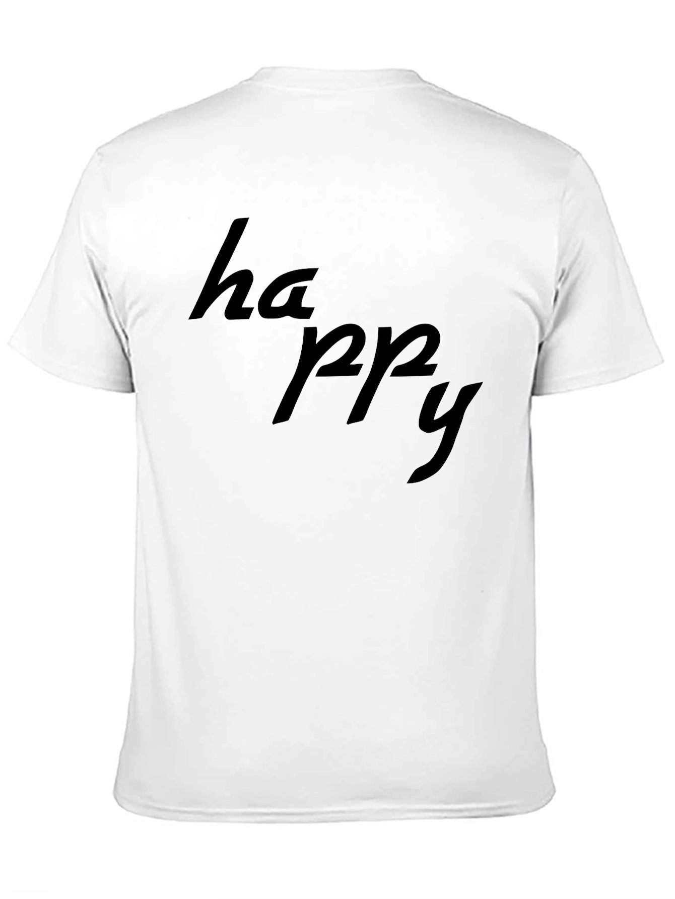 Happy Black T-Shirt: Casual Comfort