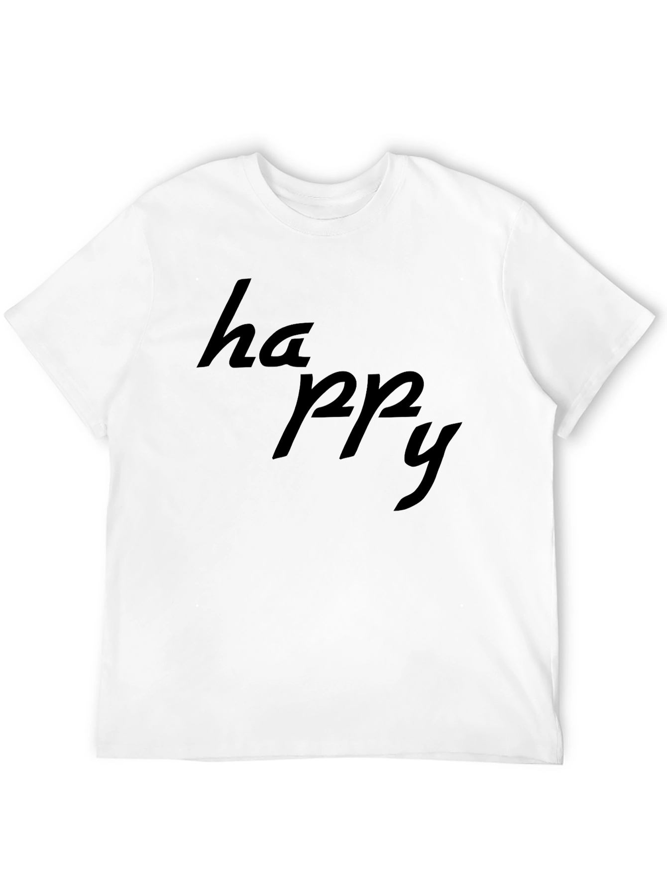 Happy Black T-Shirt: Casual Comfort