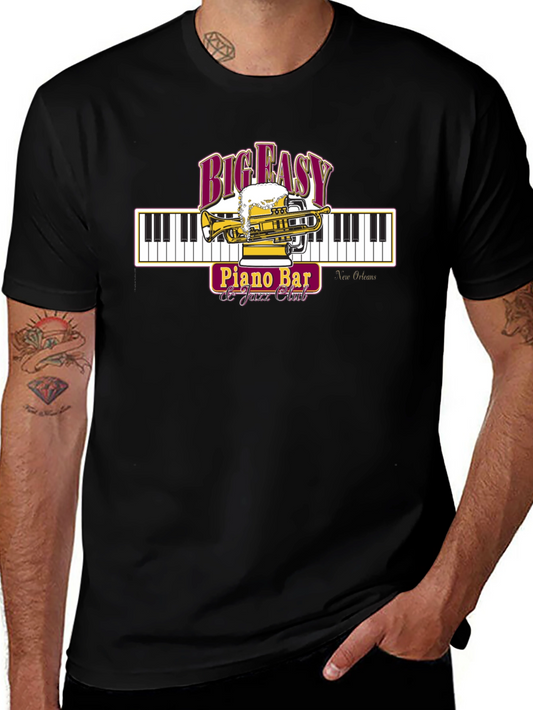 Big Easy Piano Bar Tee - New Orleans Jazz Club Shirt