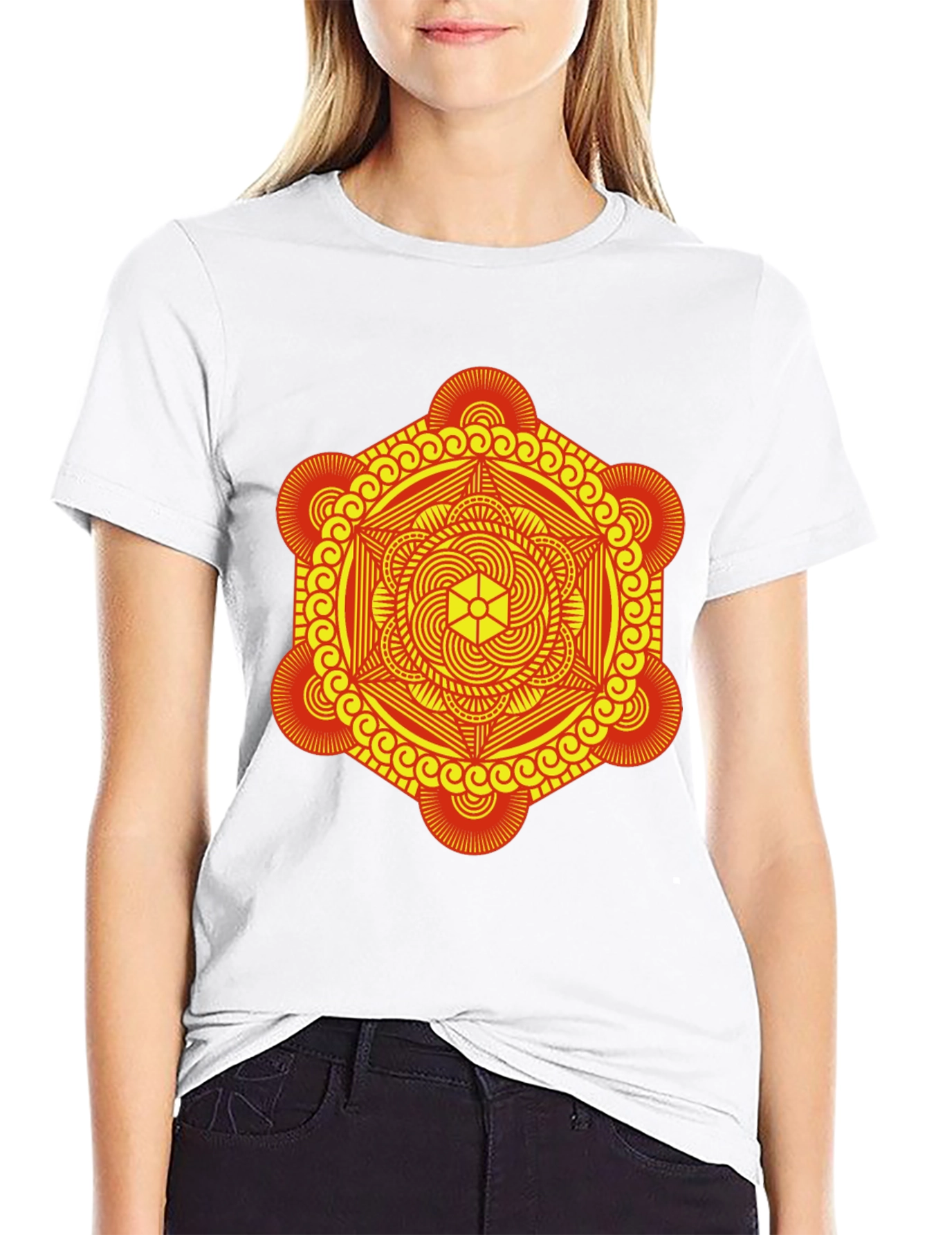 Geometric Mandala Graphic Tee