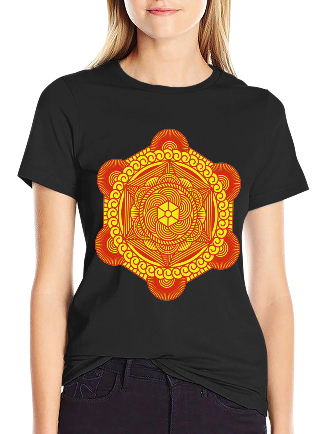 Geometric Mandala Graphic Tee