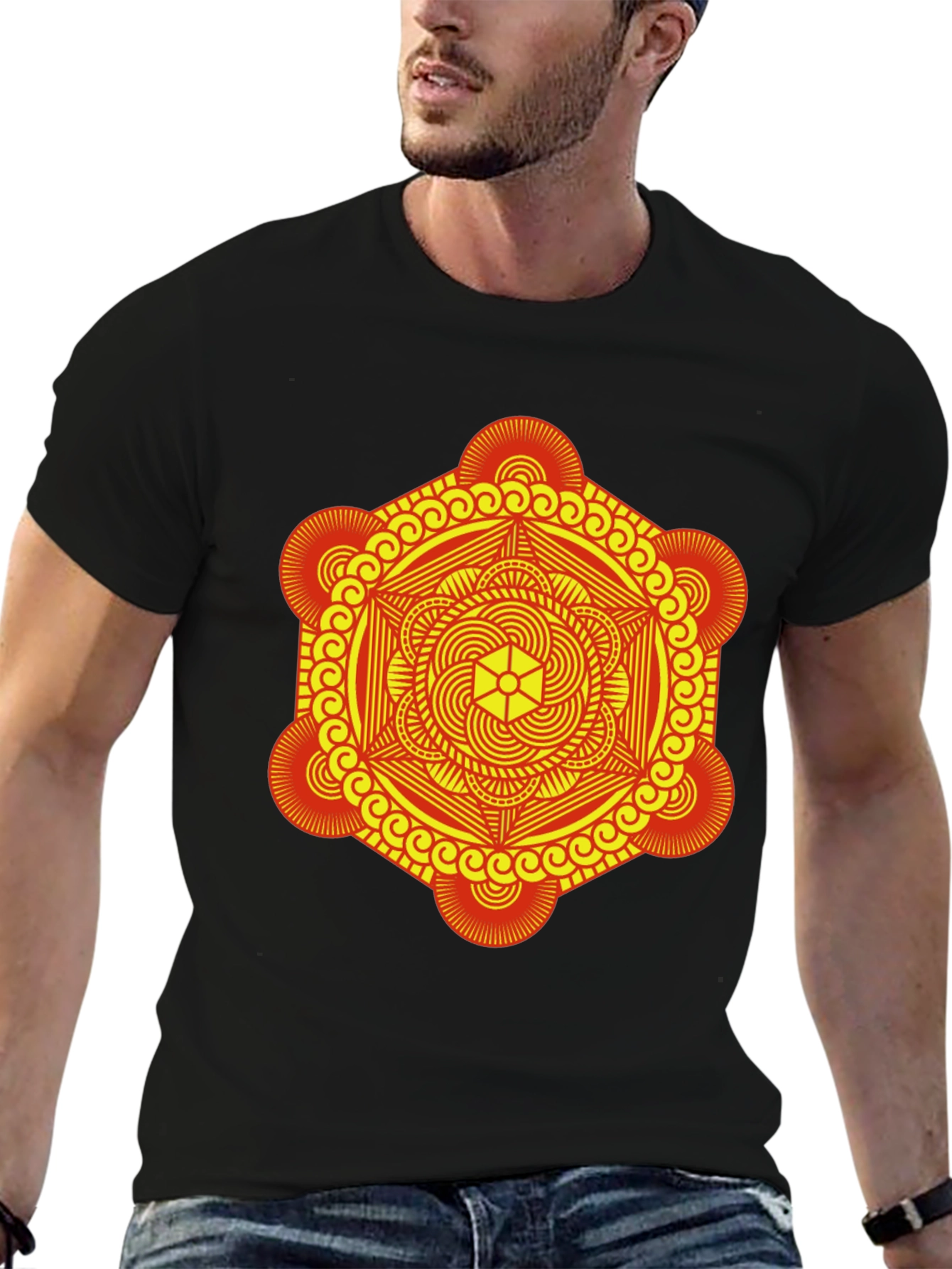 Geometric Mandala Graphic Tee