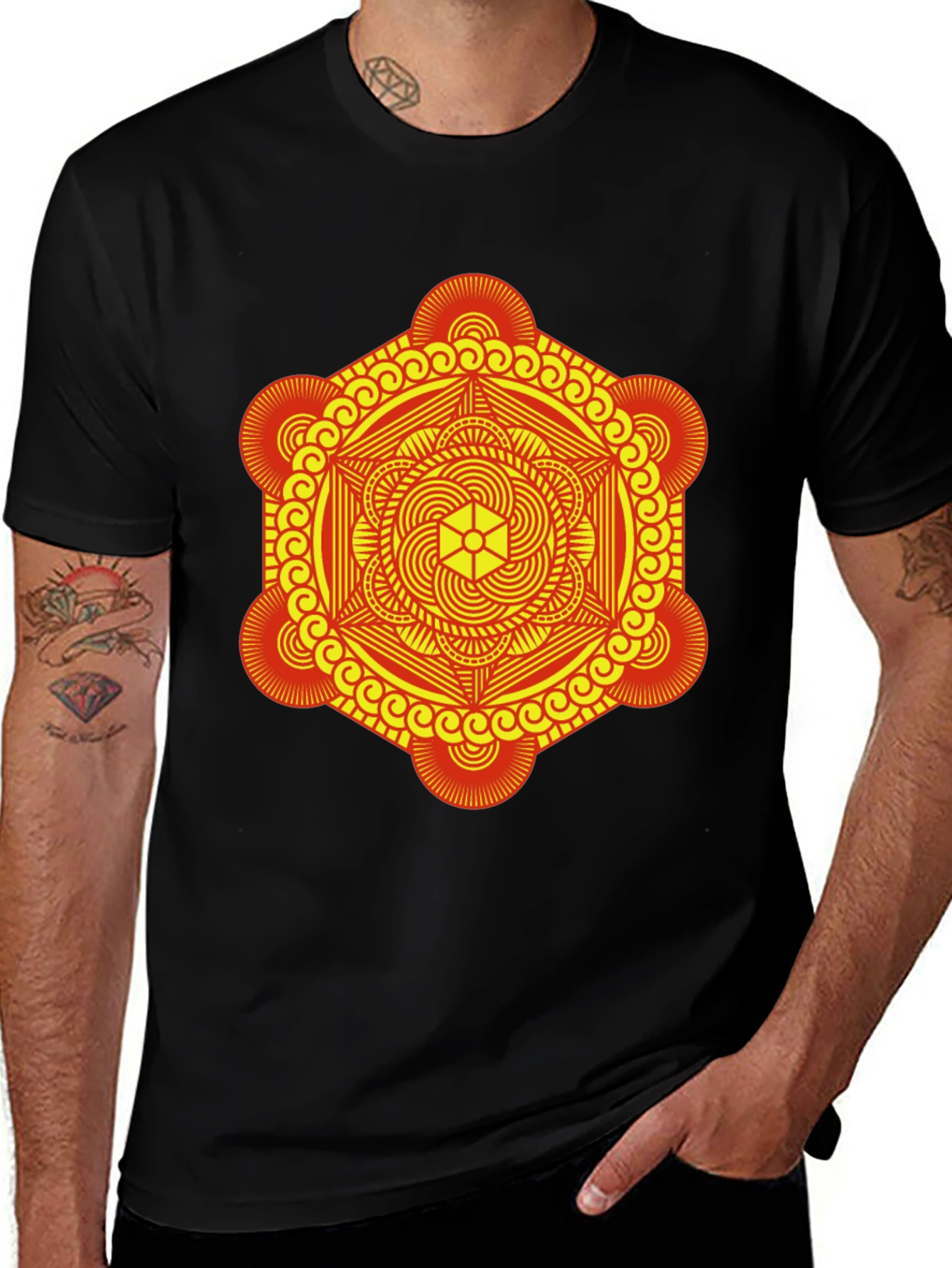 Geometric Mandala Graphic Tee