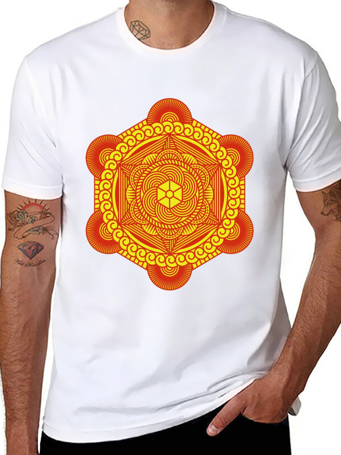 Geometric Mandala Graphic Tee