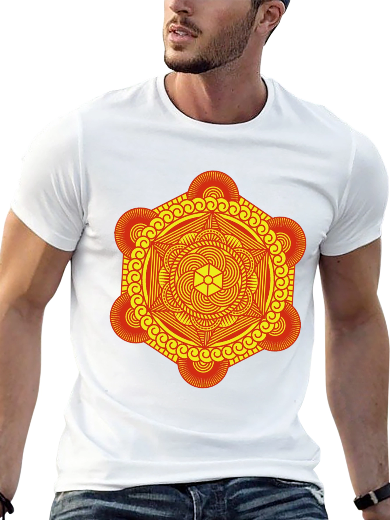 Geometric Mandala Graphic Tee