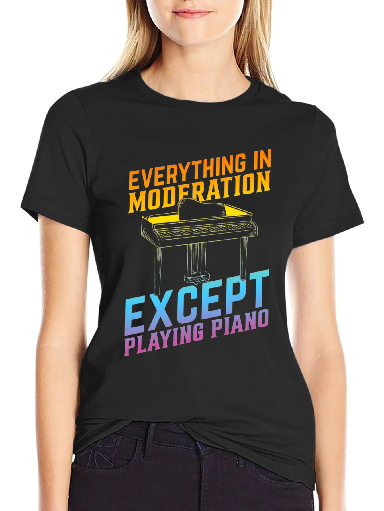 Piano T-Shirt - Everything in Moderation