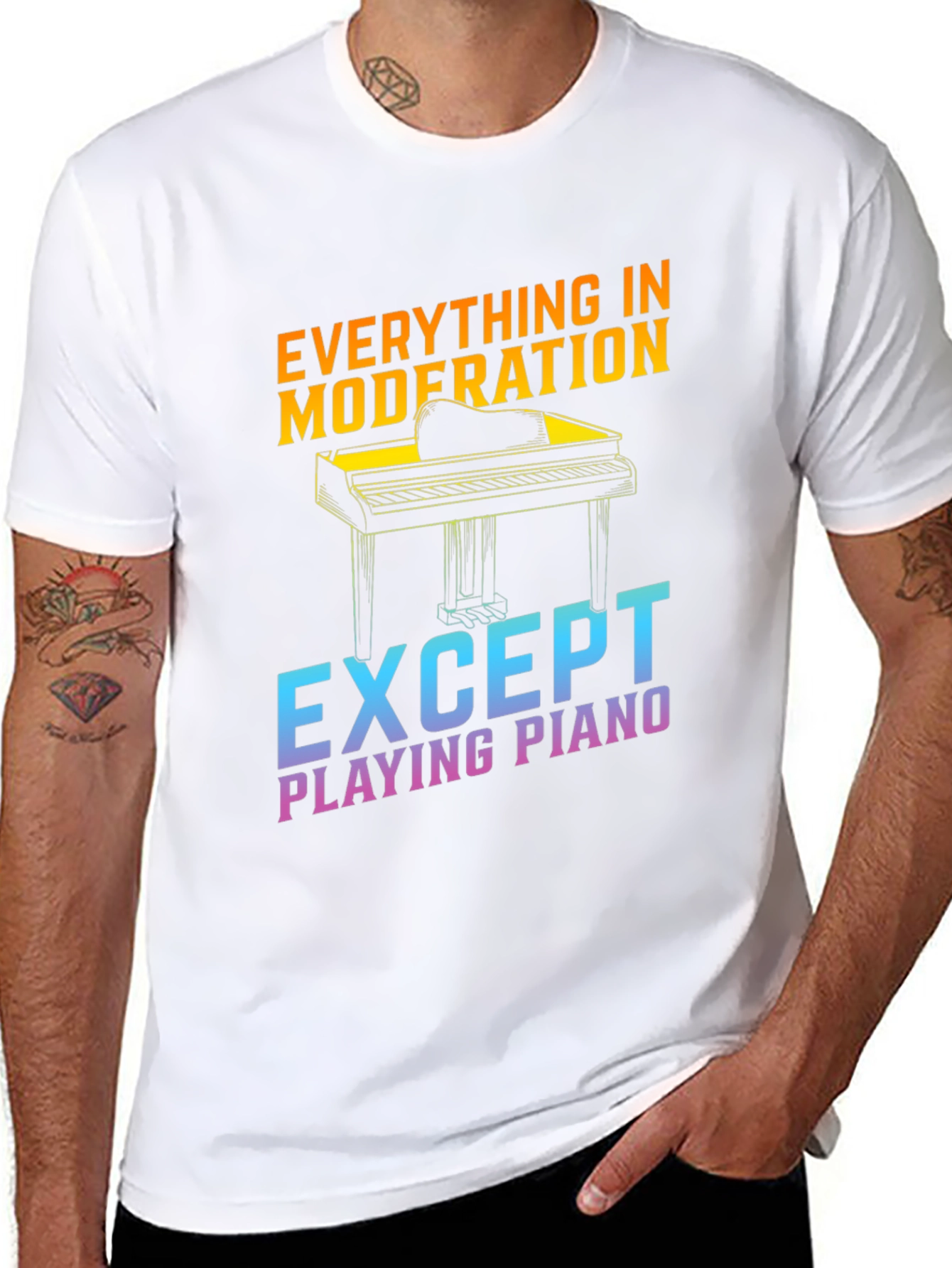 Piano T-Shirt - Everything in Moderation