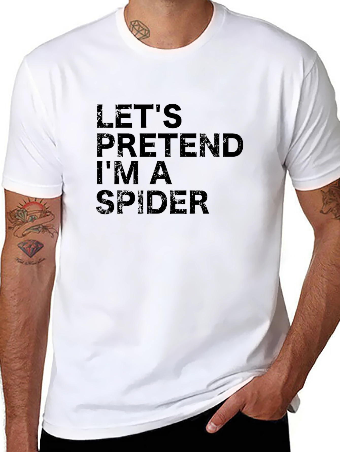 Lets Pretend Im A Spider Graphic Tee