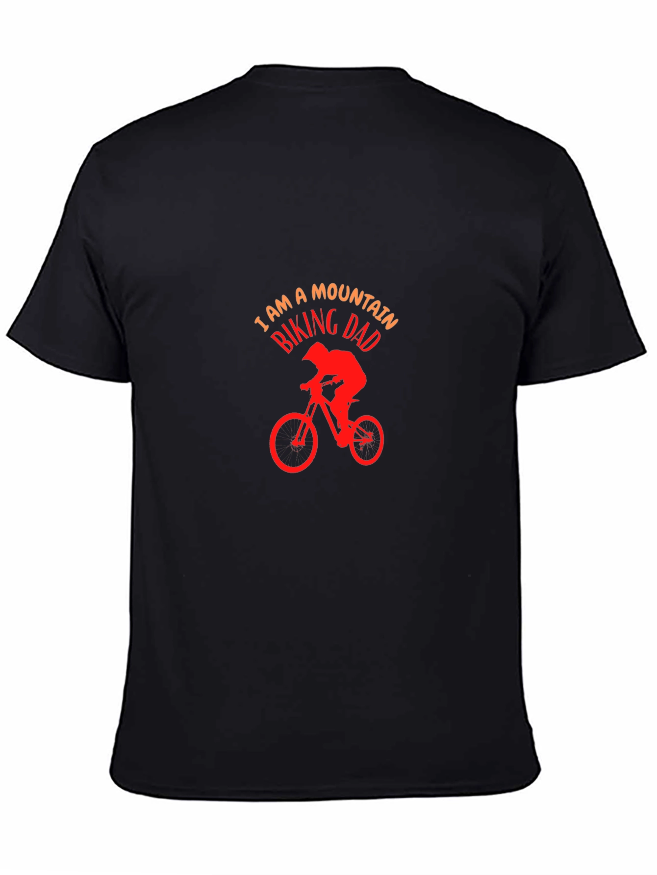 Mountain Biking Dad T-Shirt - Black Cotton Tee