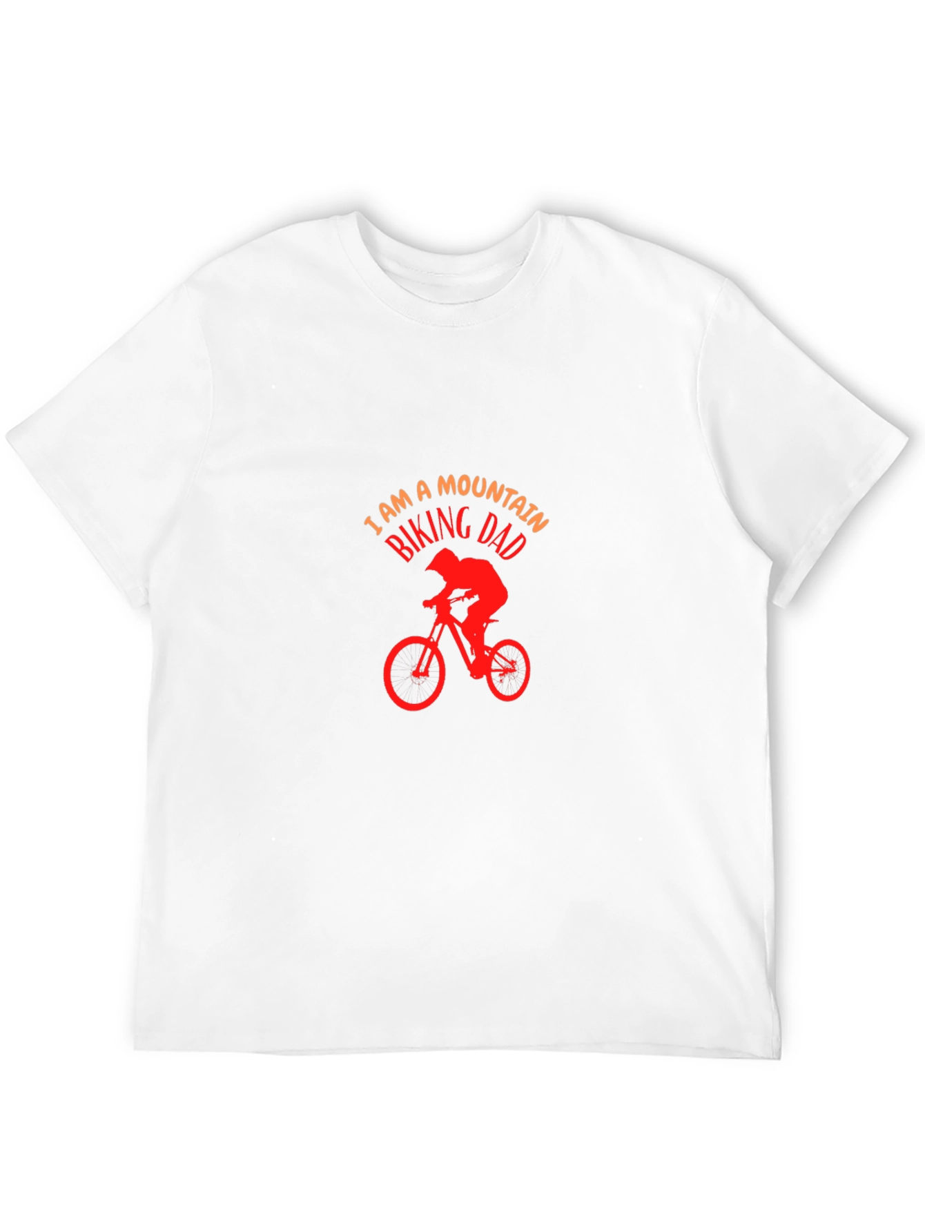 Mountain Biking Dad T-Shirt - Black Cotton Tee