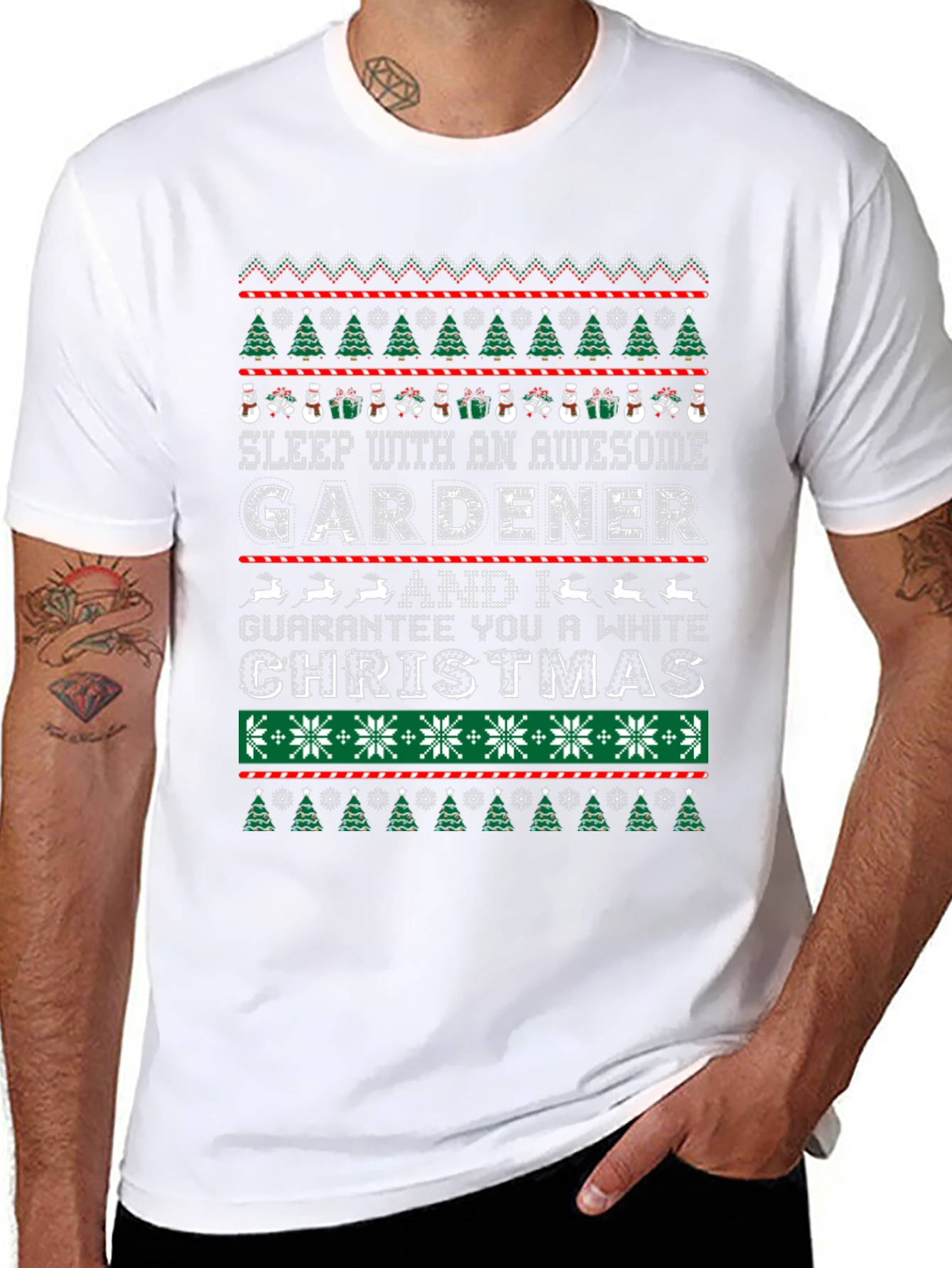 Awesome Gardener Christmas T-Shirt