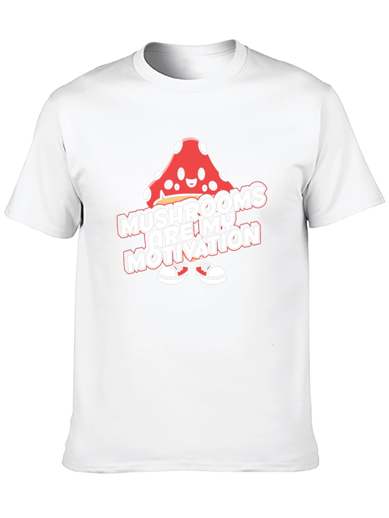 Mushroom Motivation Tee - Black Graphic T-Shirt
