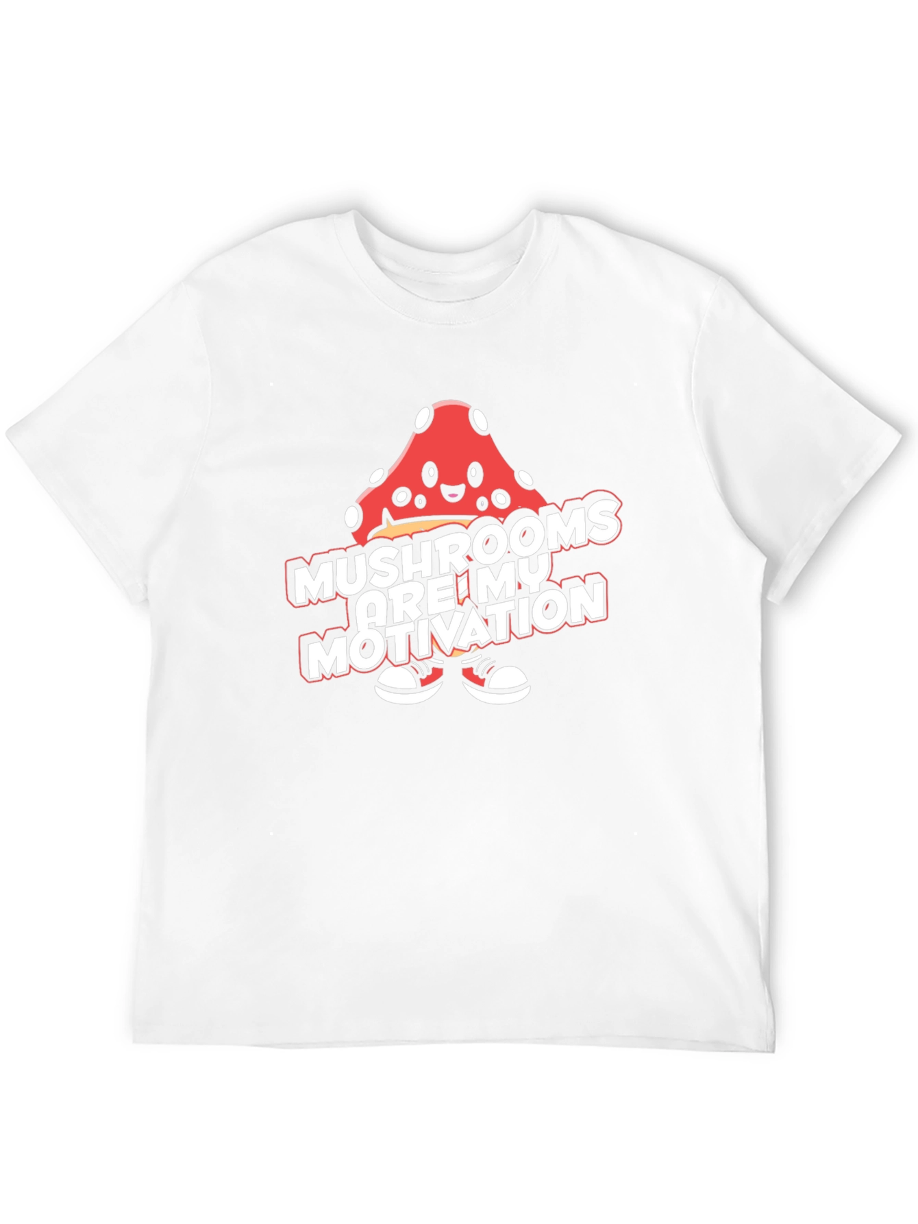 Mushroom Motivation Tee - Black Graphic T-Shirt