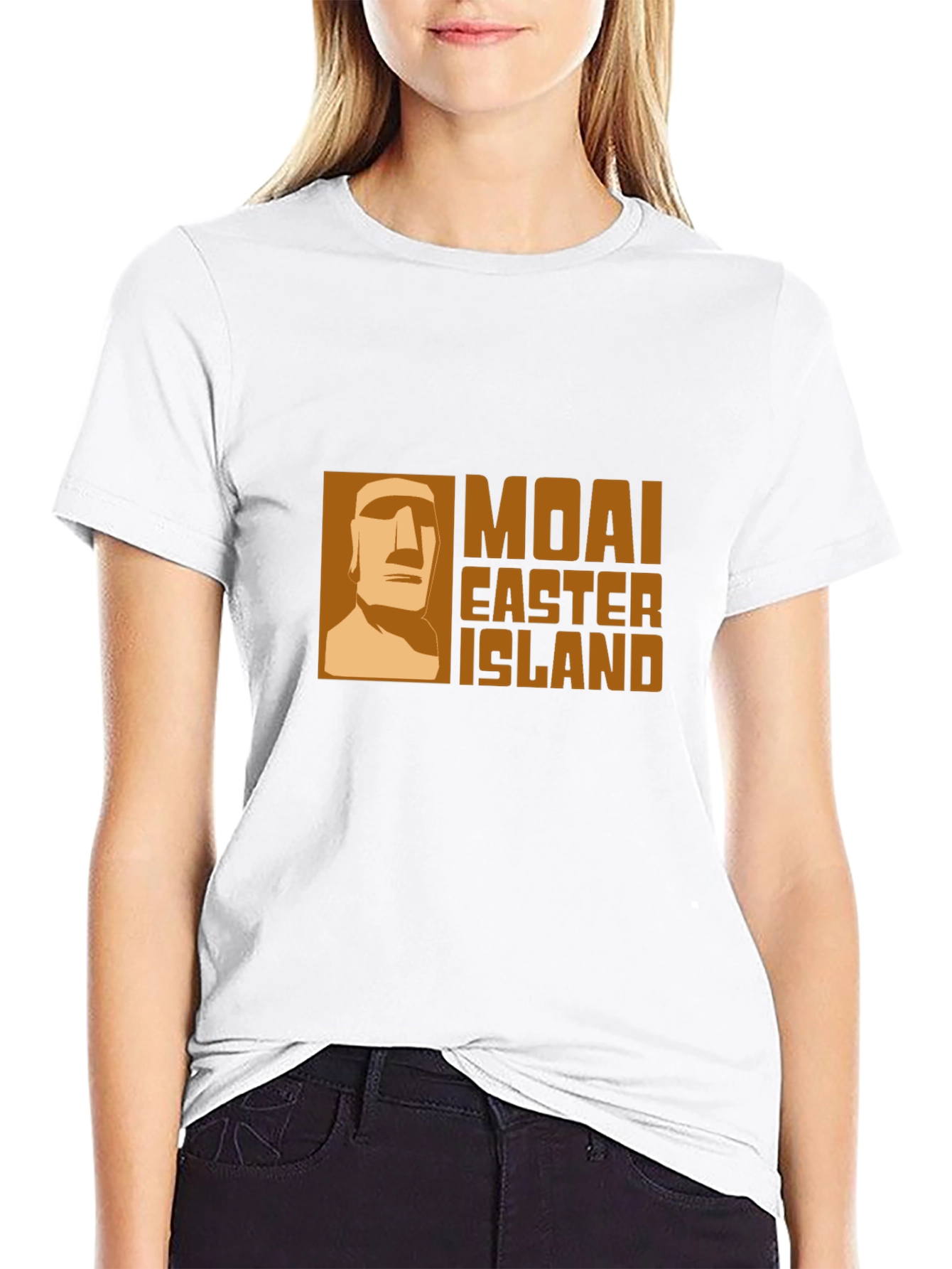 Moai Easter Island Graphic Tee