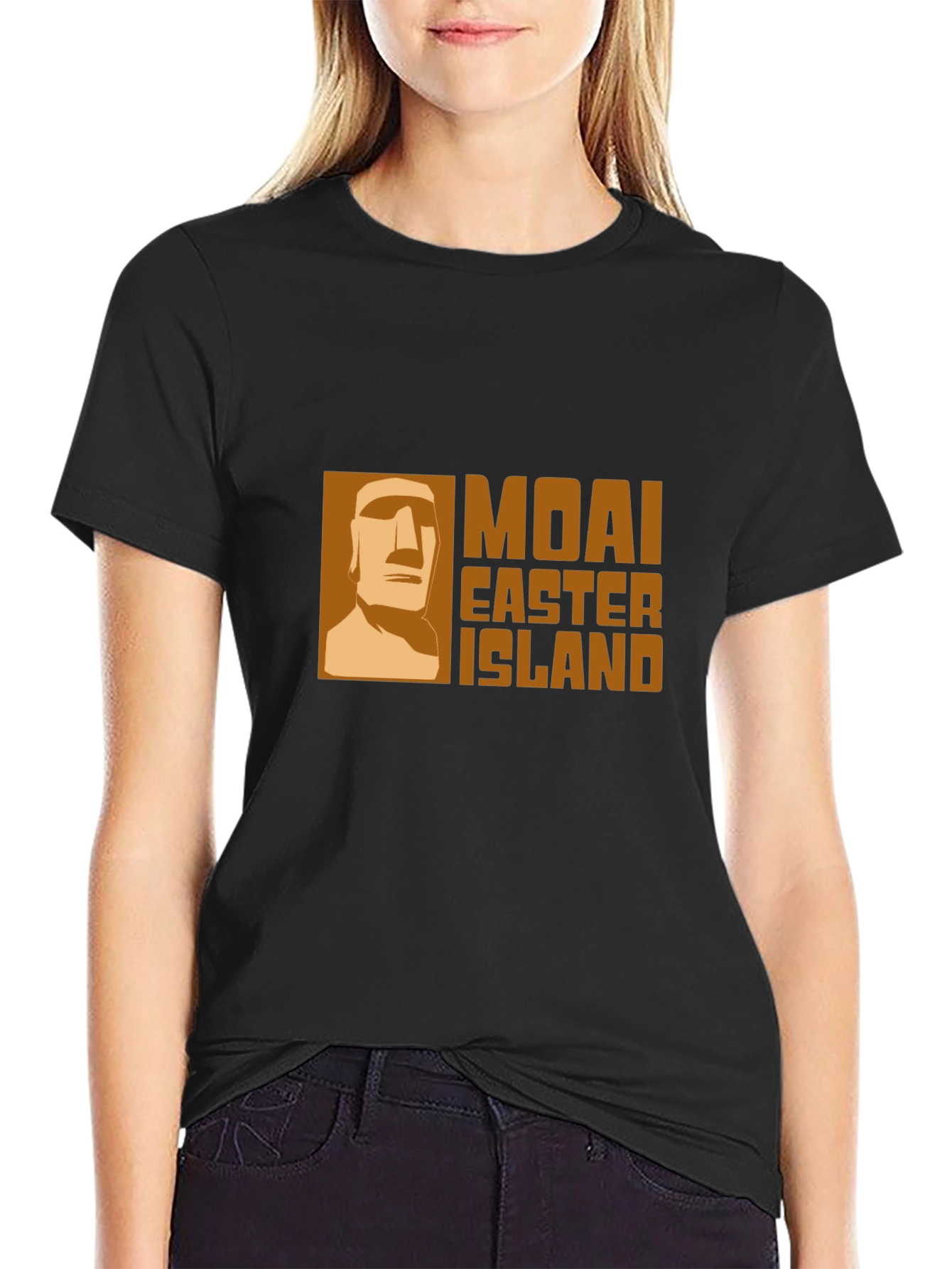 Moai Easter Island Graphic Tee