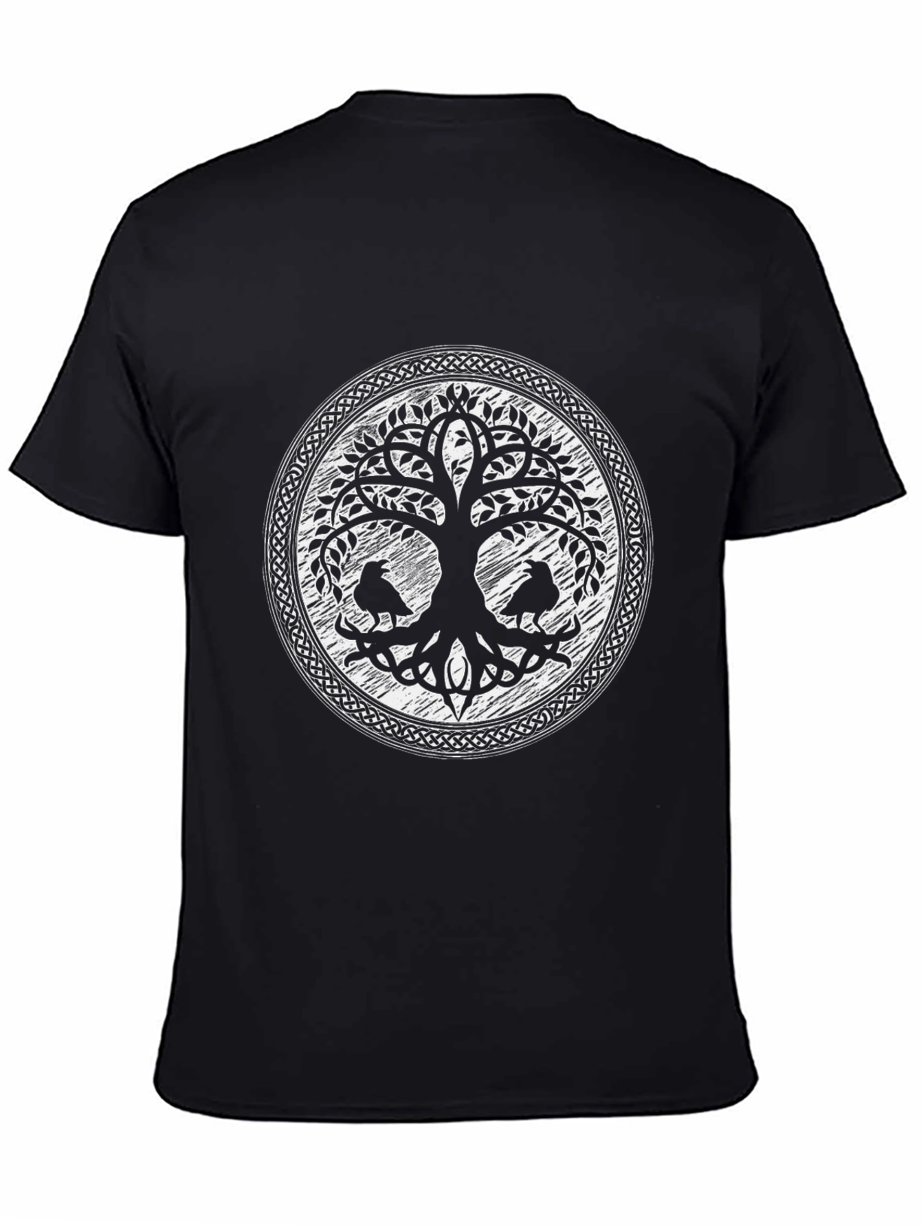 Yggdrasil Tree of Life Raven Graphic T-Shirt