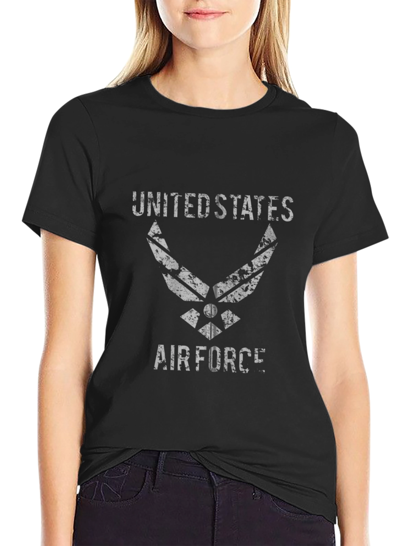 US Air Force Distressed Graphic Tee