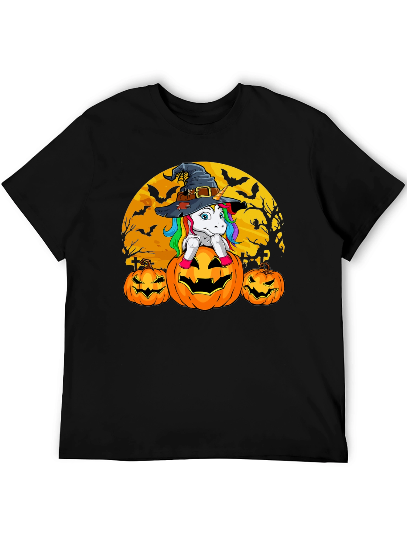 Halloween Unicorn Pumpkin T-Shirt