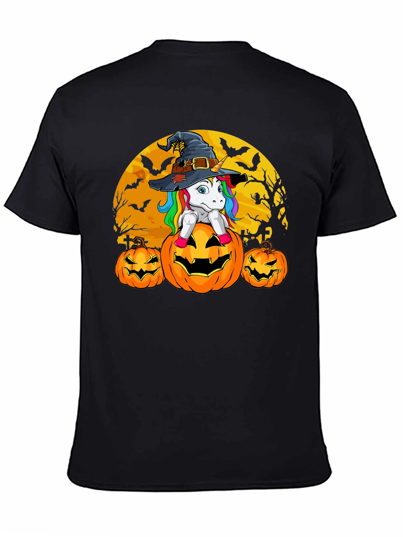 Halloween Unicorn Pumpkin T-Shirt