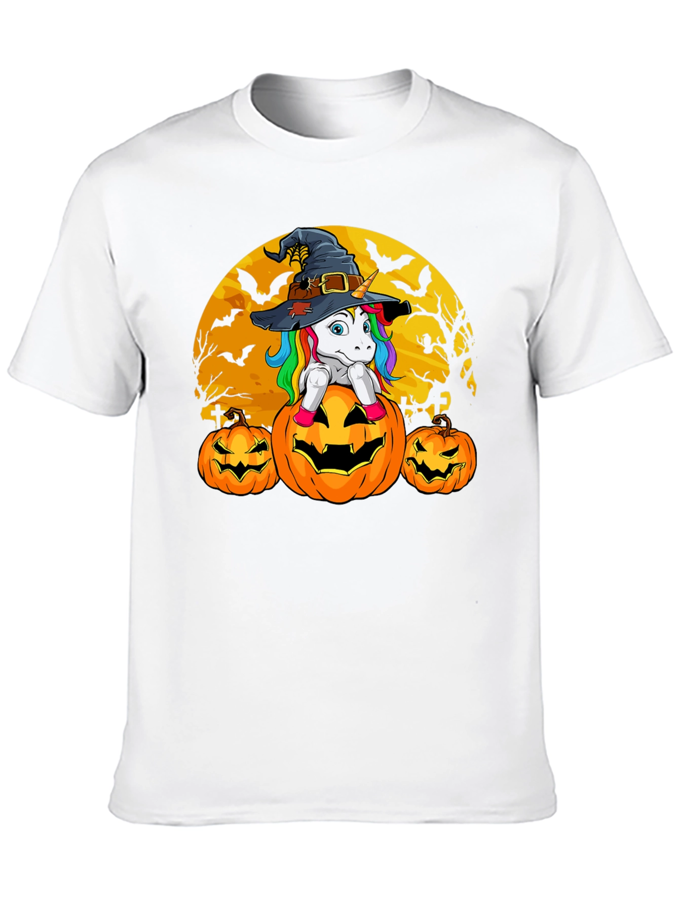 Halloween Unicorn Pumpkin T-Shirt