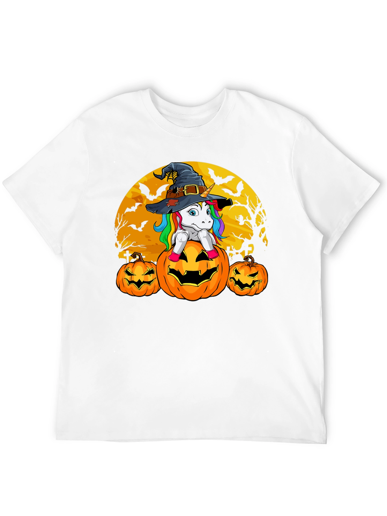 Halloween Unicorn Pumpkin T-Shirt