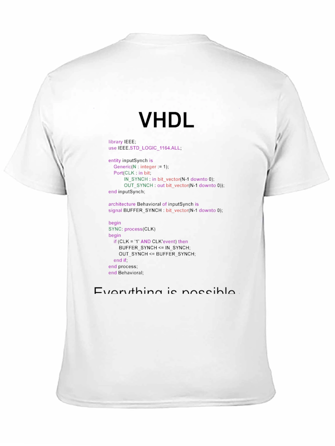VHDL Code T-Shirt - Engineer & Programmer Gift