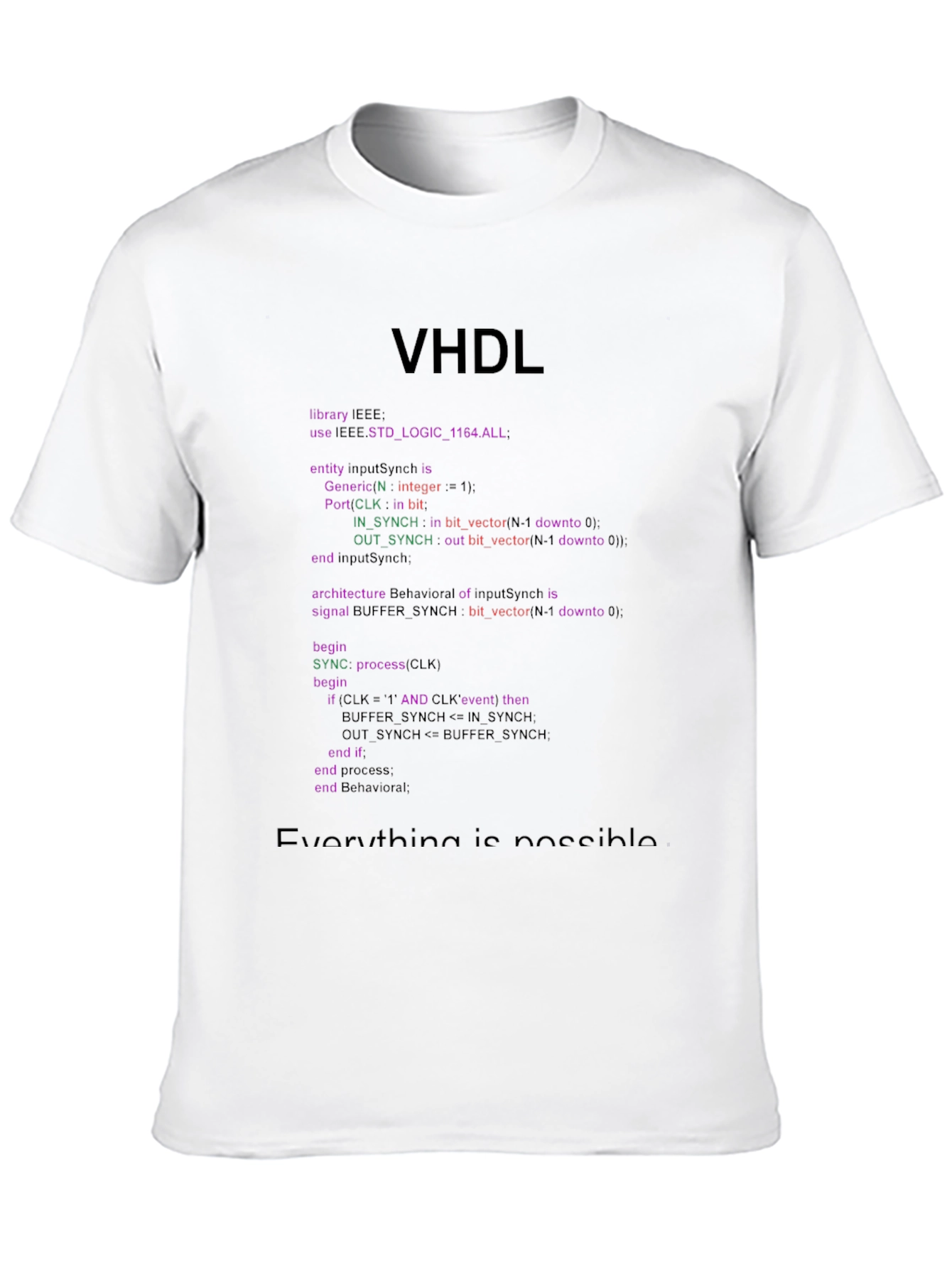 VHDL Code T-Shirt - Engineer & Programmer Gift