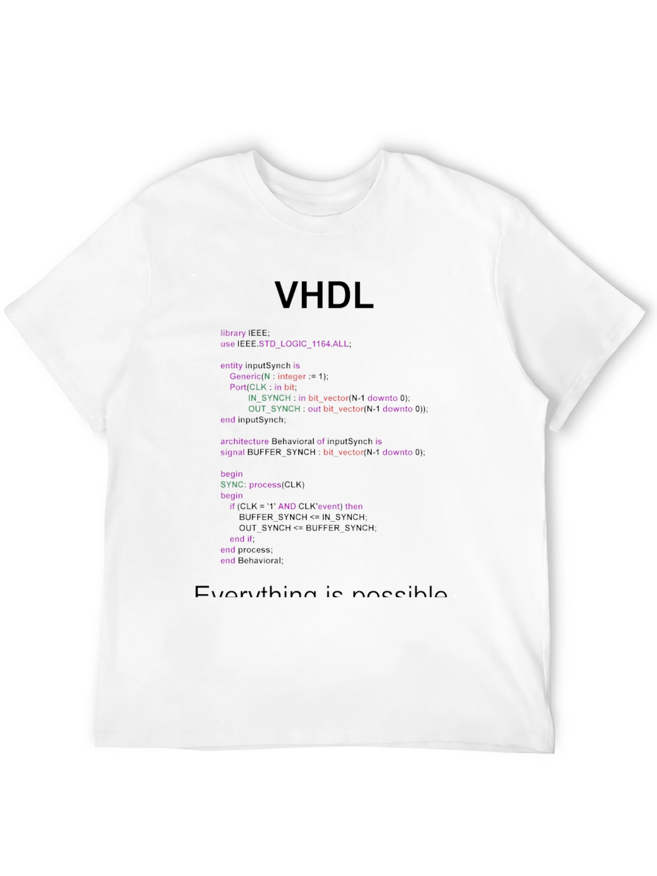VHDL Code T-Shirt - Engineer & Programmer Gift