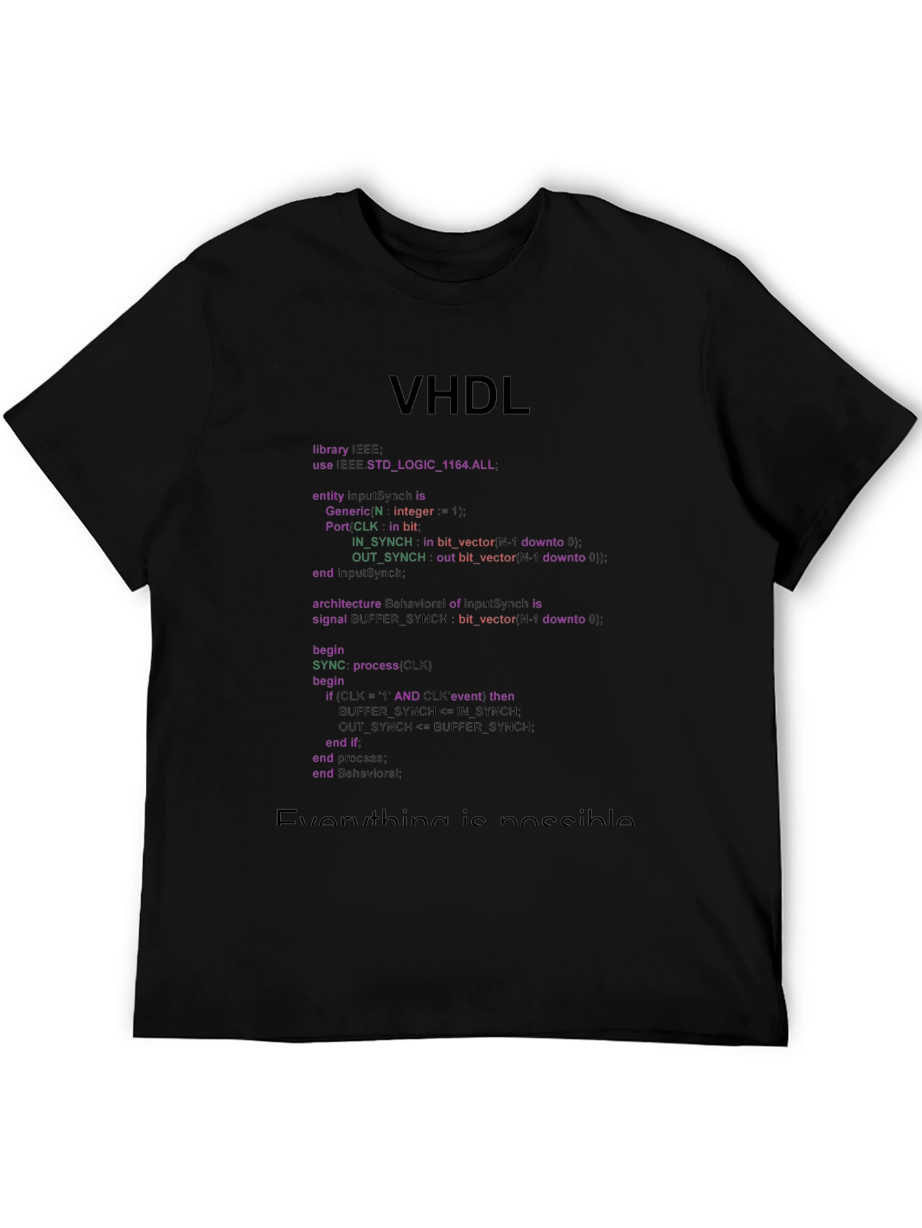 VHDL Code T-Shirt - Engineer & Programmer Gift