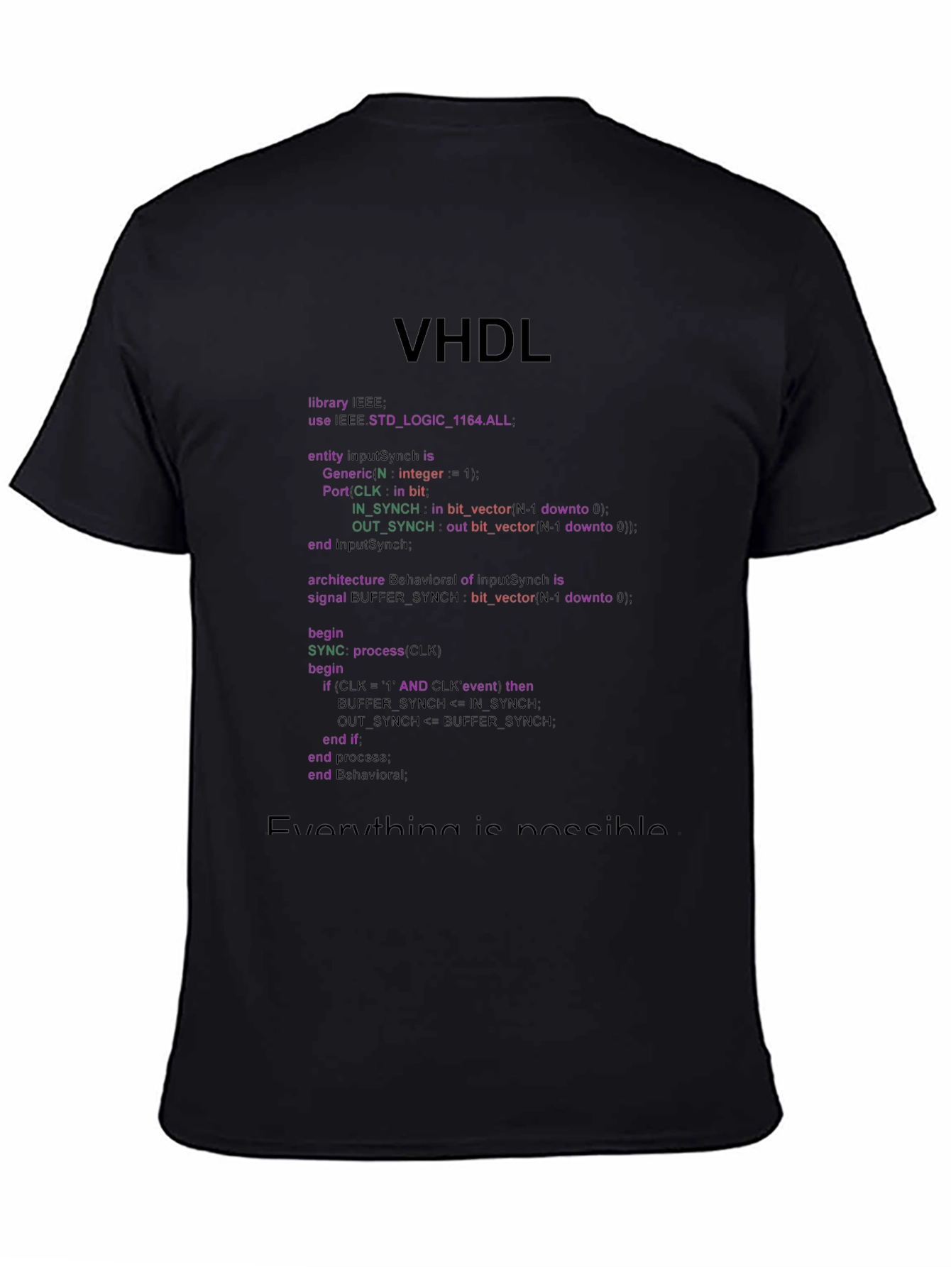 VHDL Code T-Shirt - Engineer & Programmer Gift