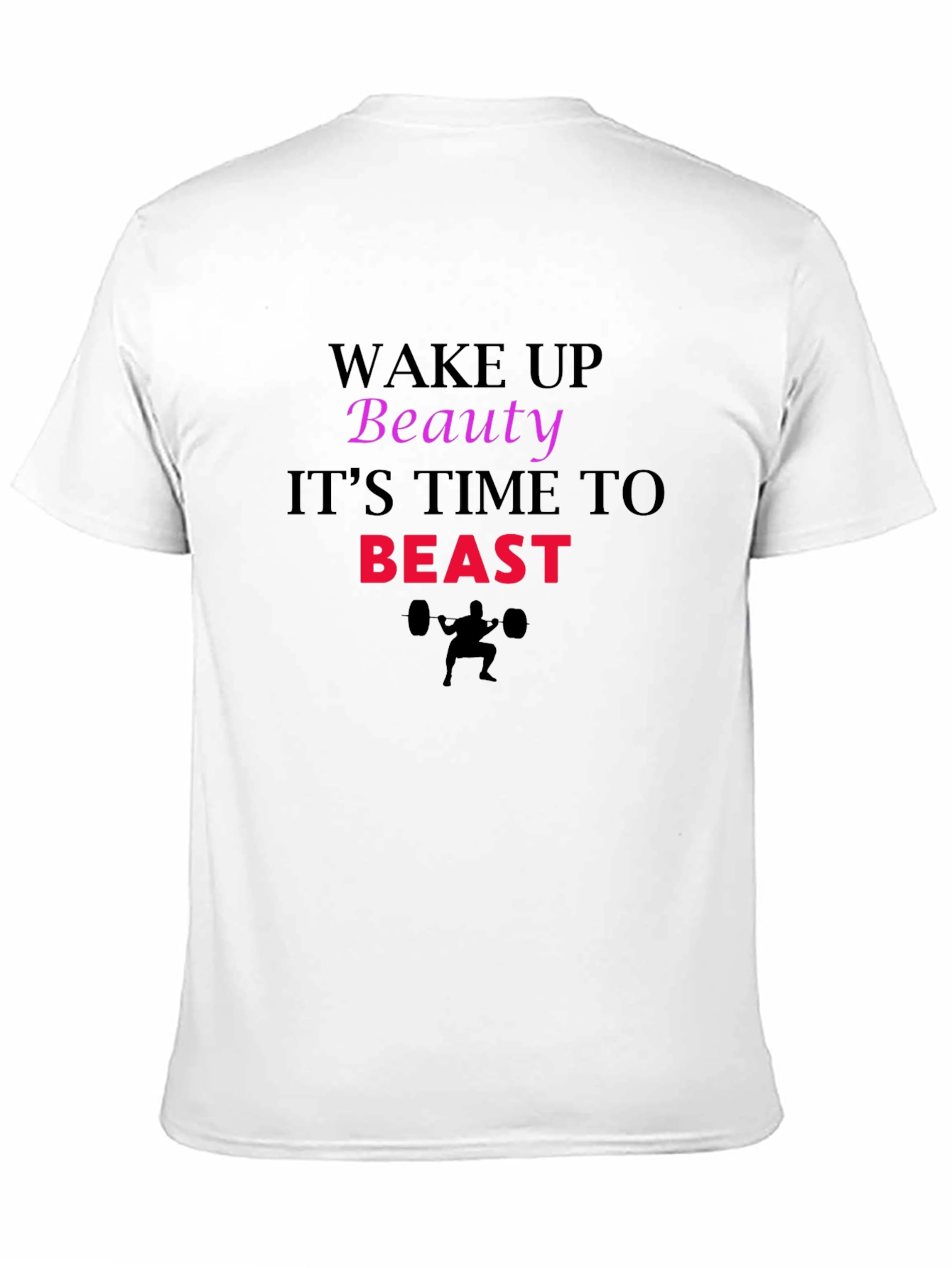 Wake Up Beauty Beast Graphic Tee - Black