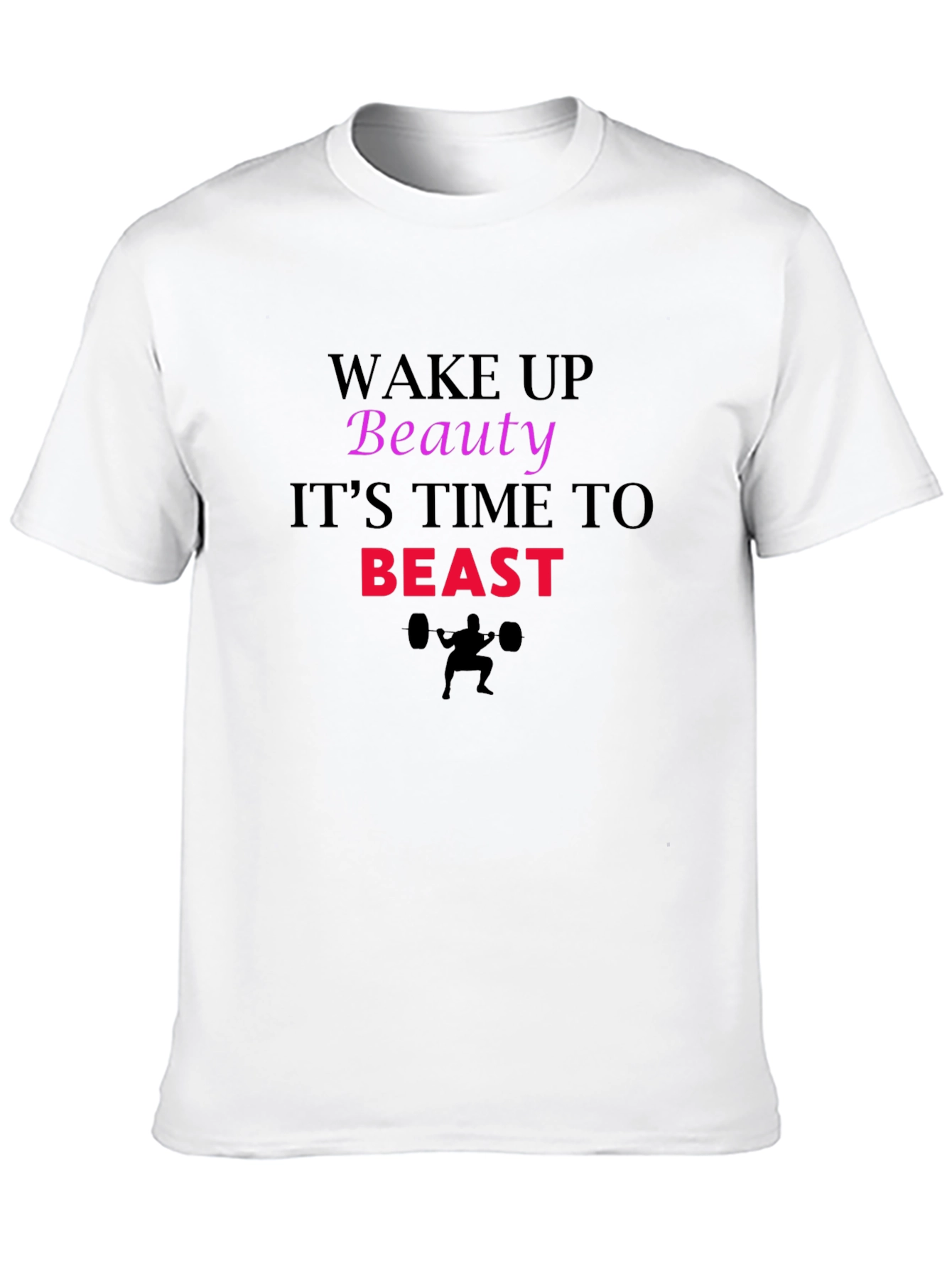 Wake Up Beauty Beast Graphic Tee - Black