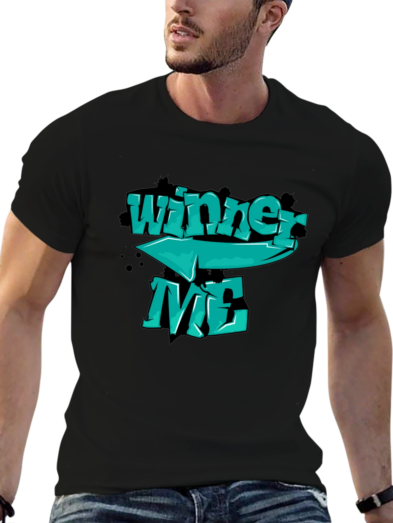 Winner Me Graphic T-Shirt - Cool Design