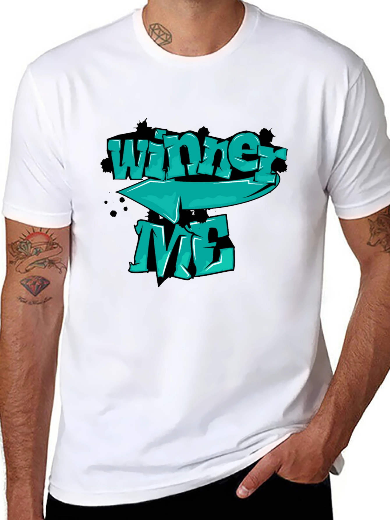 Winner Me Graphic T-Shirt - Cool Design