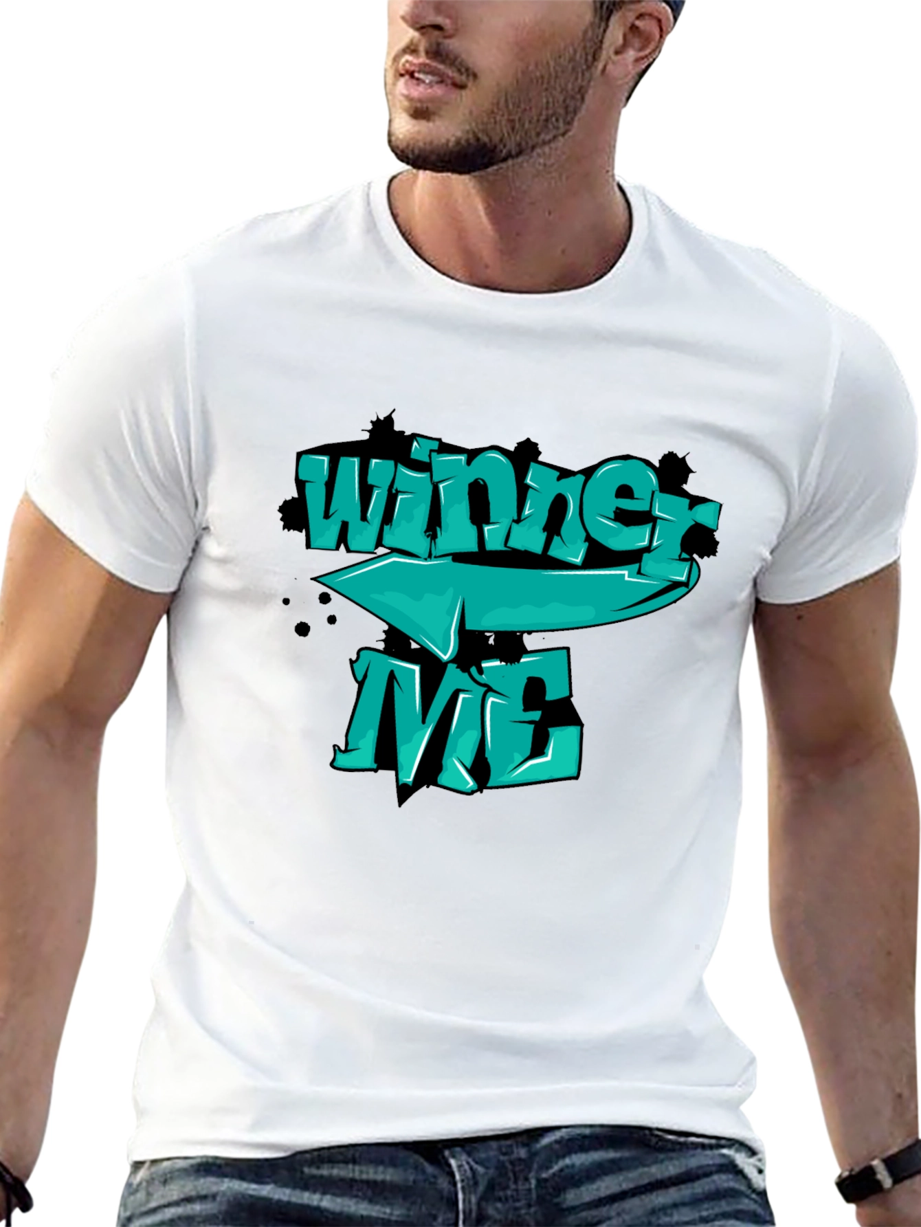 Winner Me Graphic T-Shirt - Cool Design