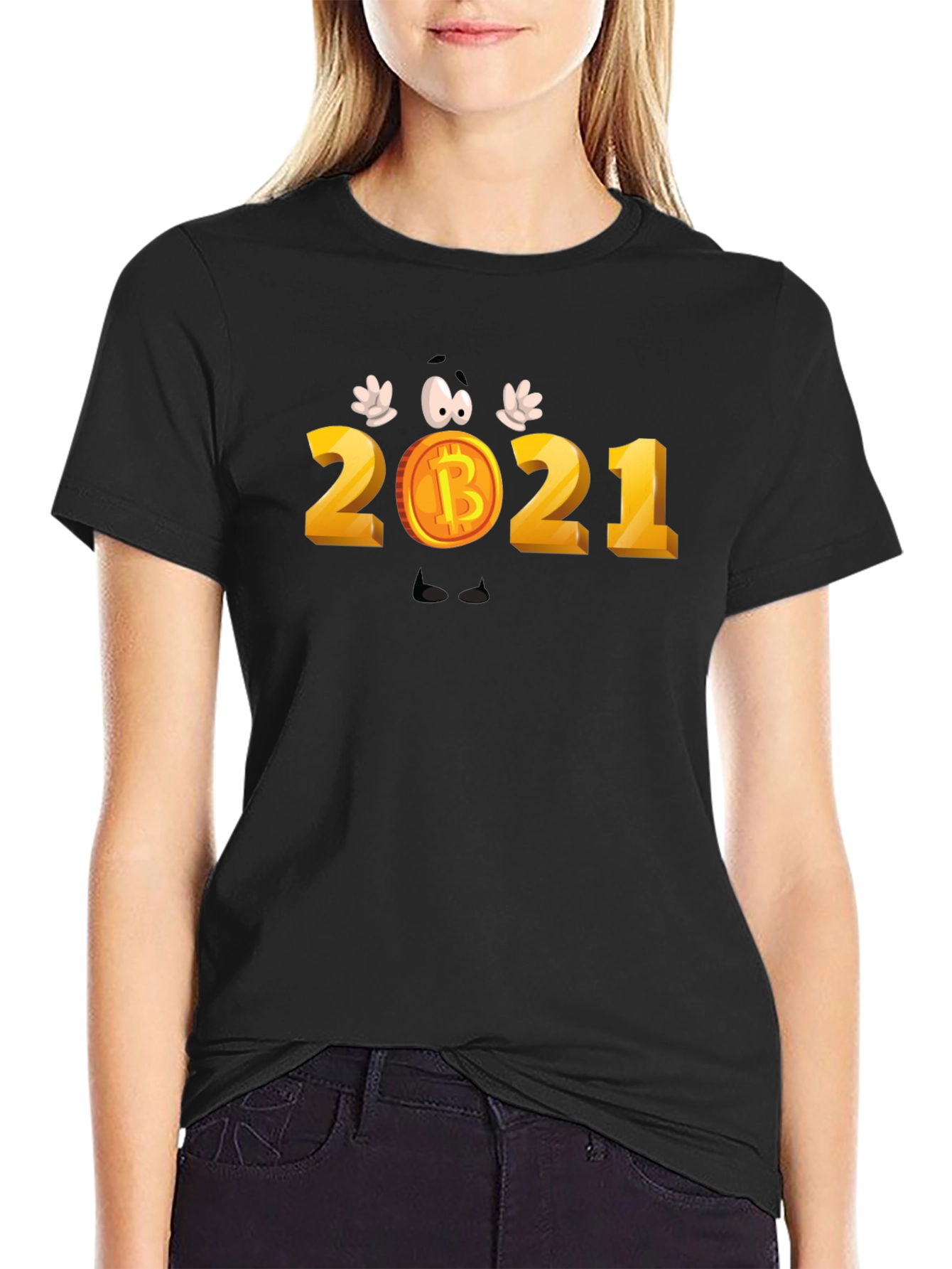 Bitcoin 2021 Cartoon T-Shirt - Crypto Tee