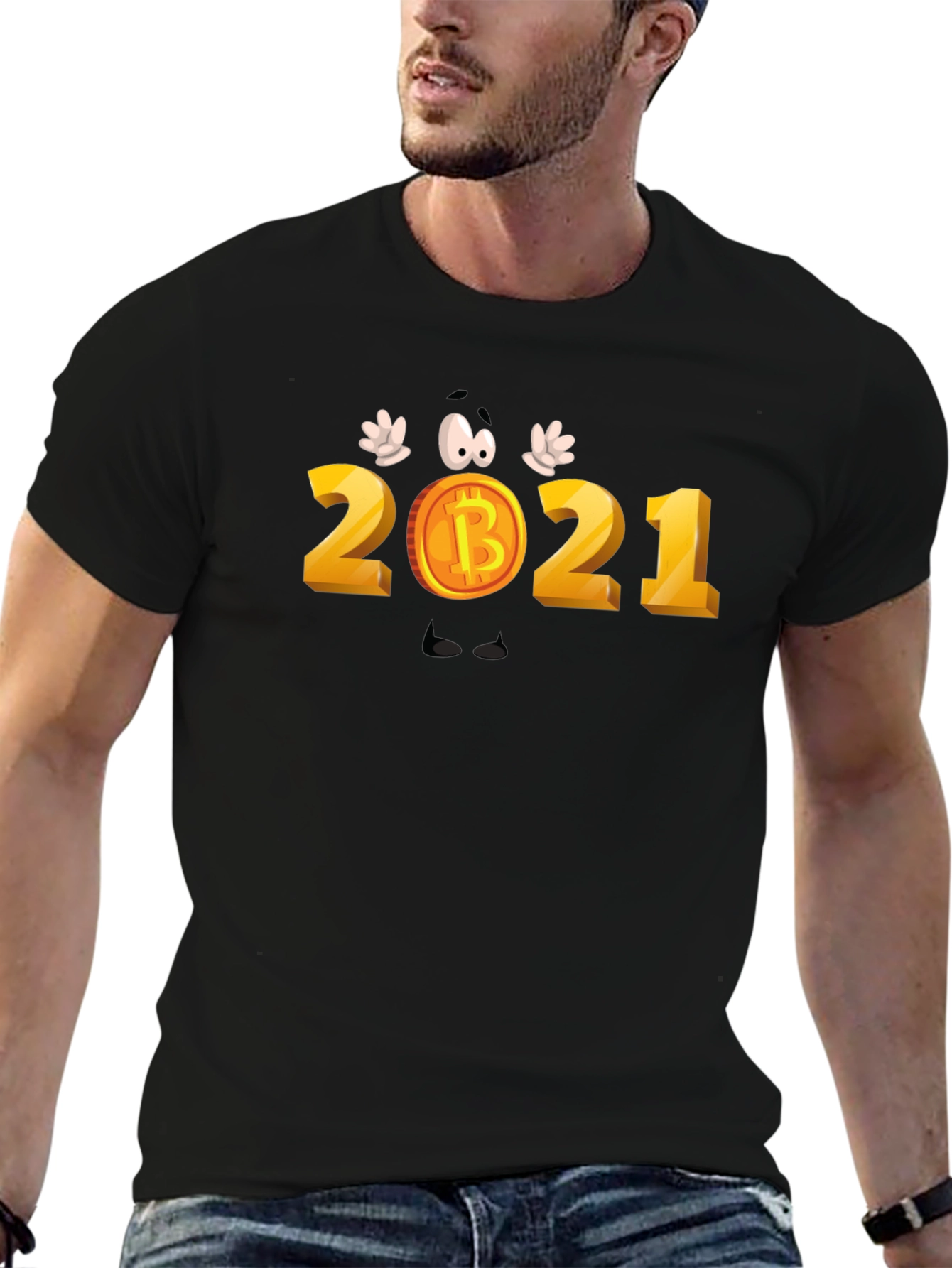 Bitcoin 2021 Cartoon T-Shirt - Crypto Tee
