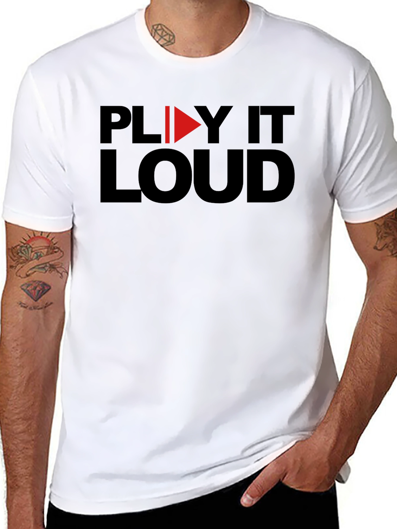 Play It Loud Graphic T-Shirt - Bold Statement Tee